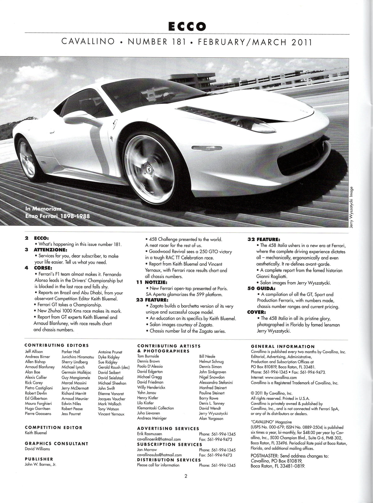 Cavallino N 181 Ferrari Magazine