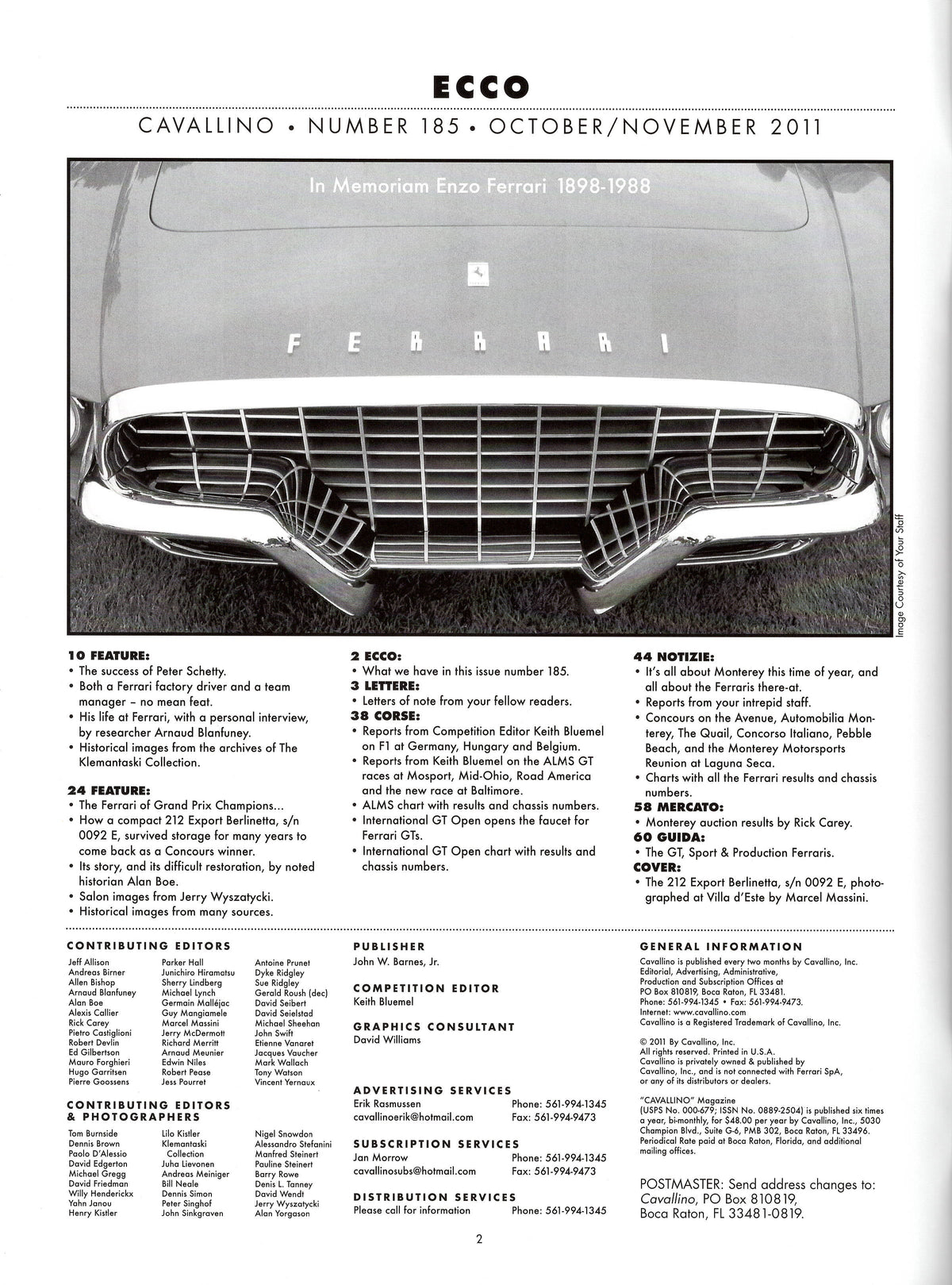 Cavallino N 185 Ferrari Magazine