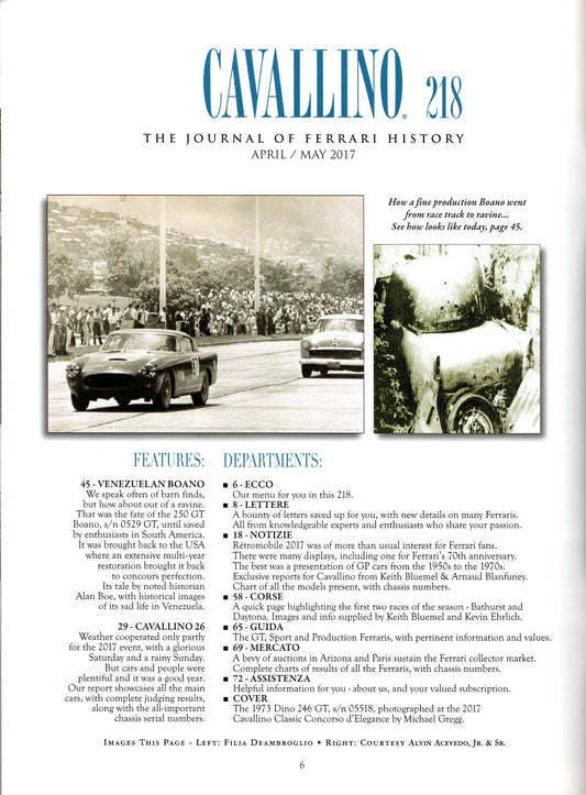 Cavallino N 218 Ferrari Magazine