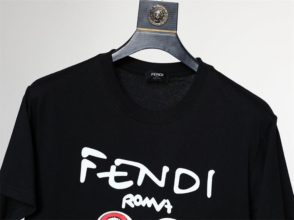 Fendi Roma T-Shirt without Collar 'Black'