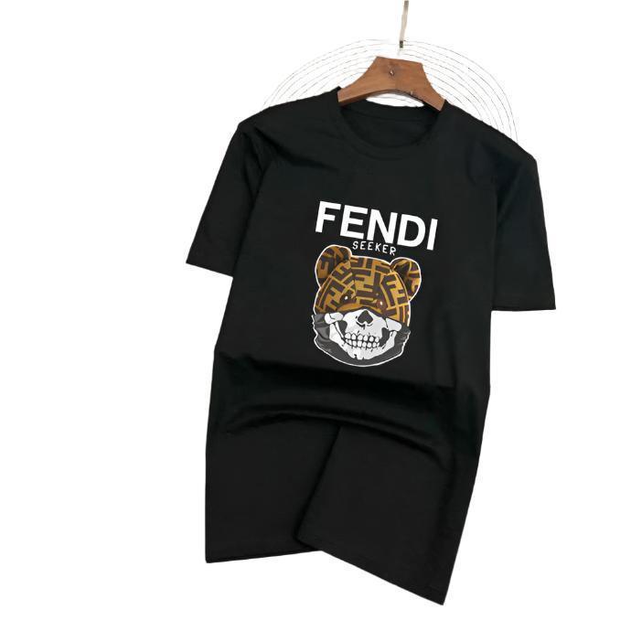 Fendi T-Shirt Wolf without Collar 'Black'