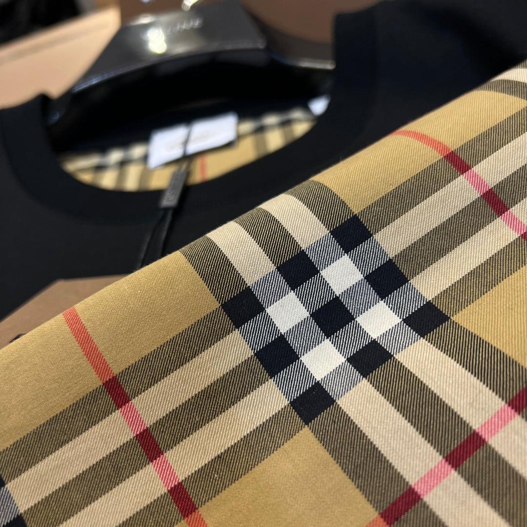 Burberry T-Shirt Without Collar 'Black & Beige'
