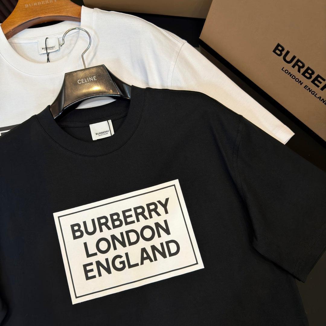 Burberry T-Shirt Without Collar 'Black' Luxury Cotton Tee