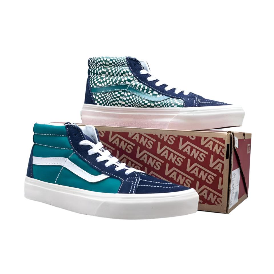 Vans SK8-Mid Reissue Black-Green 'Blue Green'