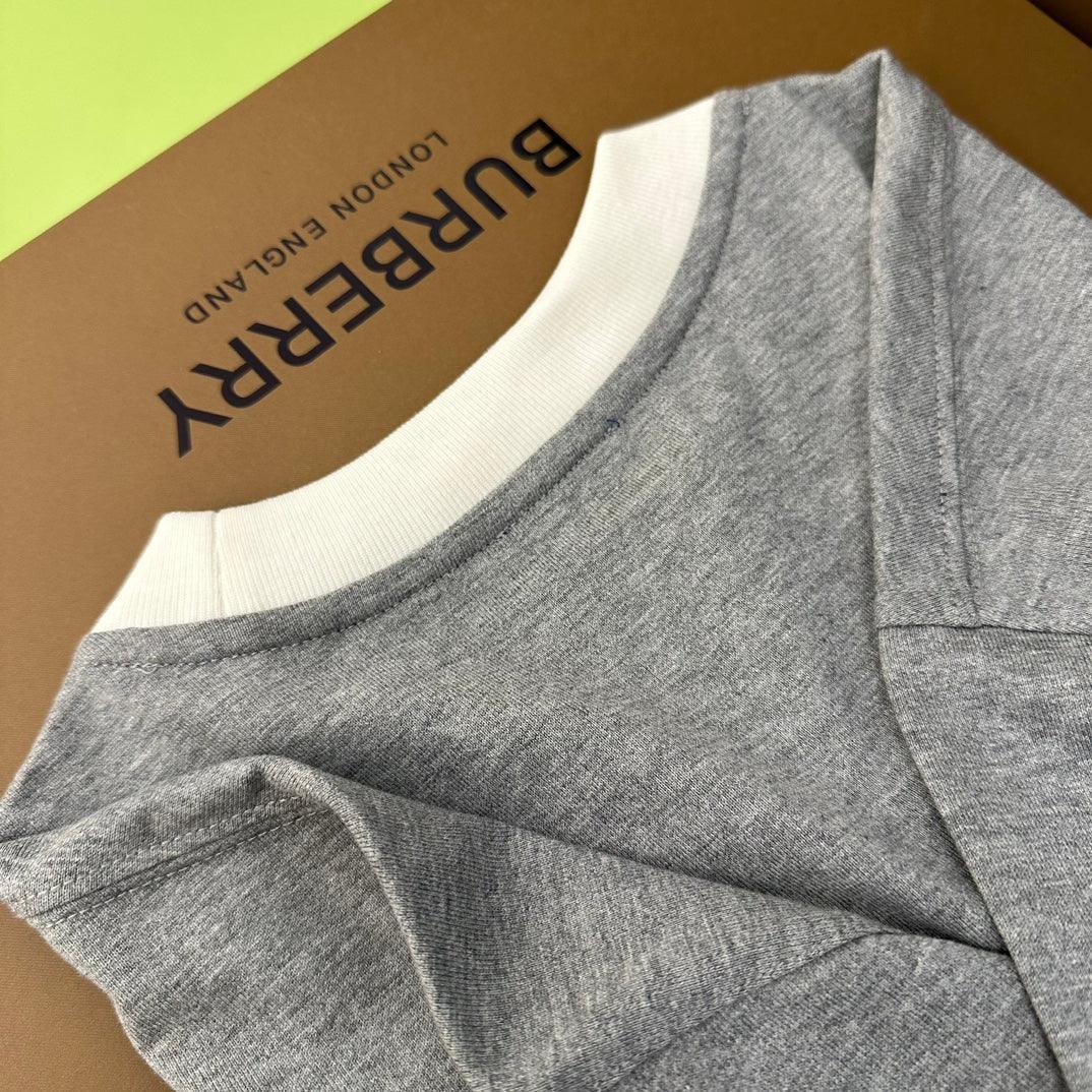 Burberry T-Shirt Without Collar 'Grey'