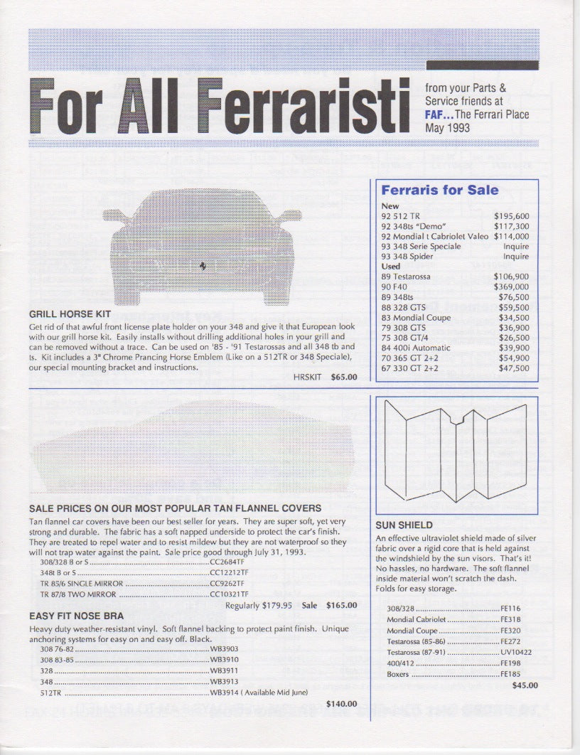 FAF For All Ferraristi 1993-05