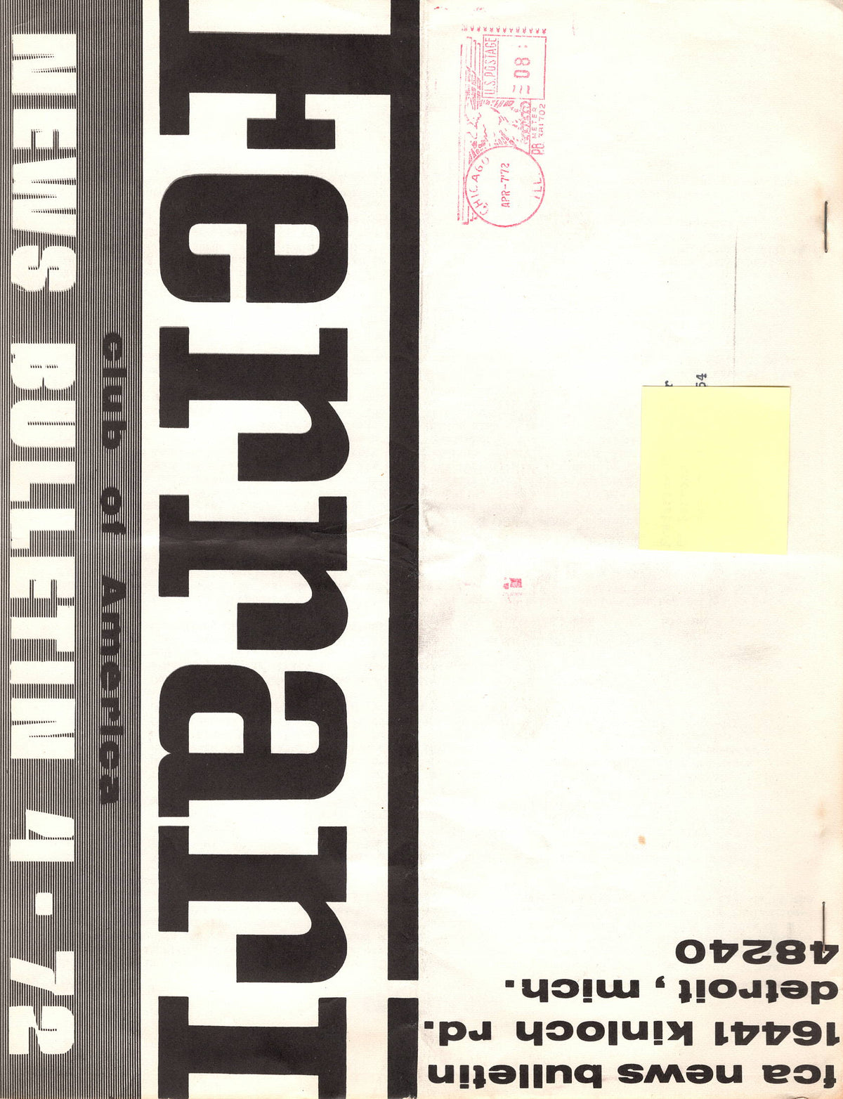 FCA News Bulletin 1972 - 4