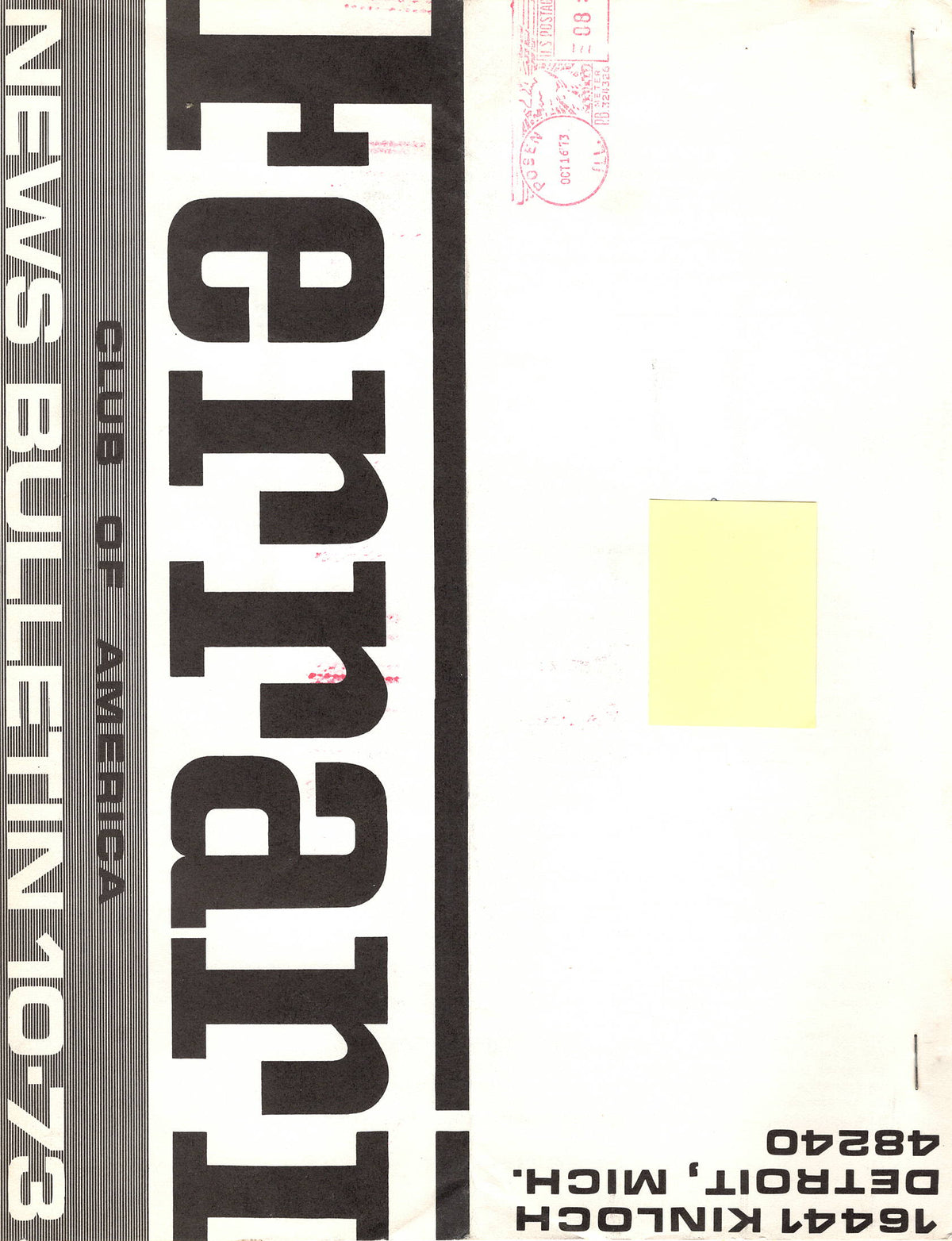 FCA News Bulletin 1973 - 10