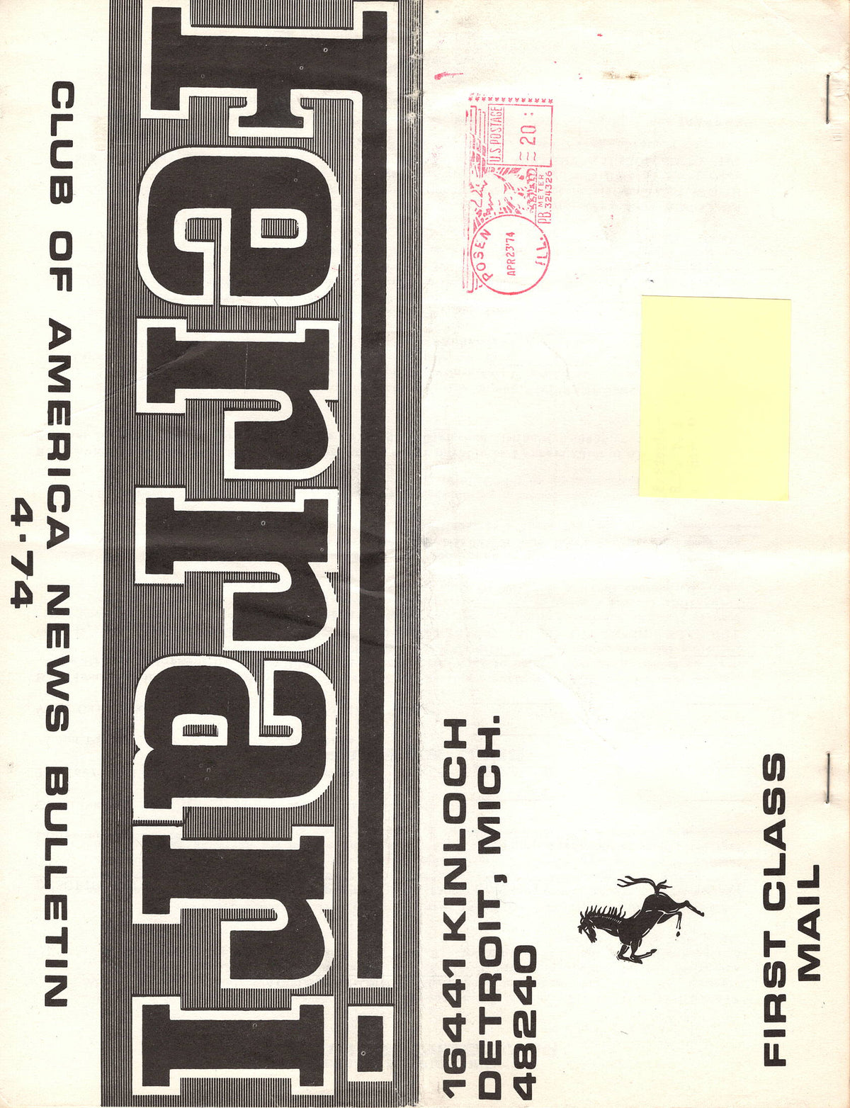 FCA News Bulletin 1974 - 4