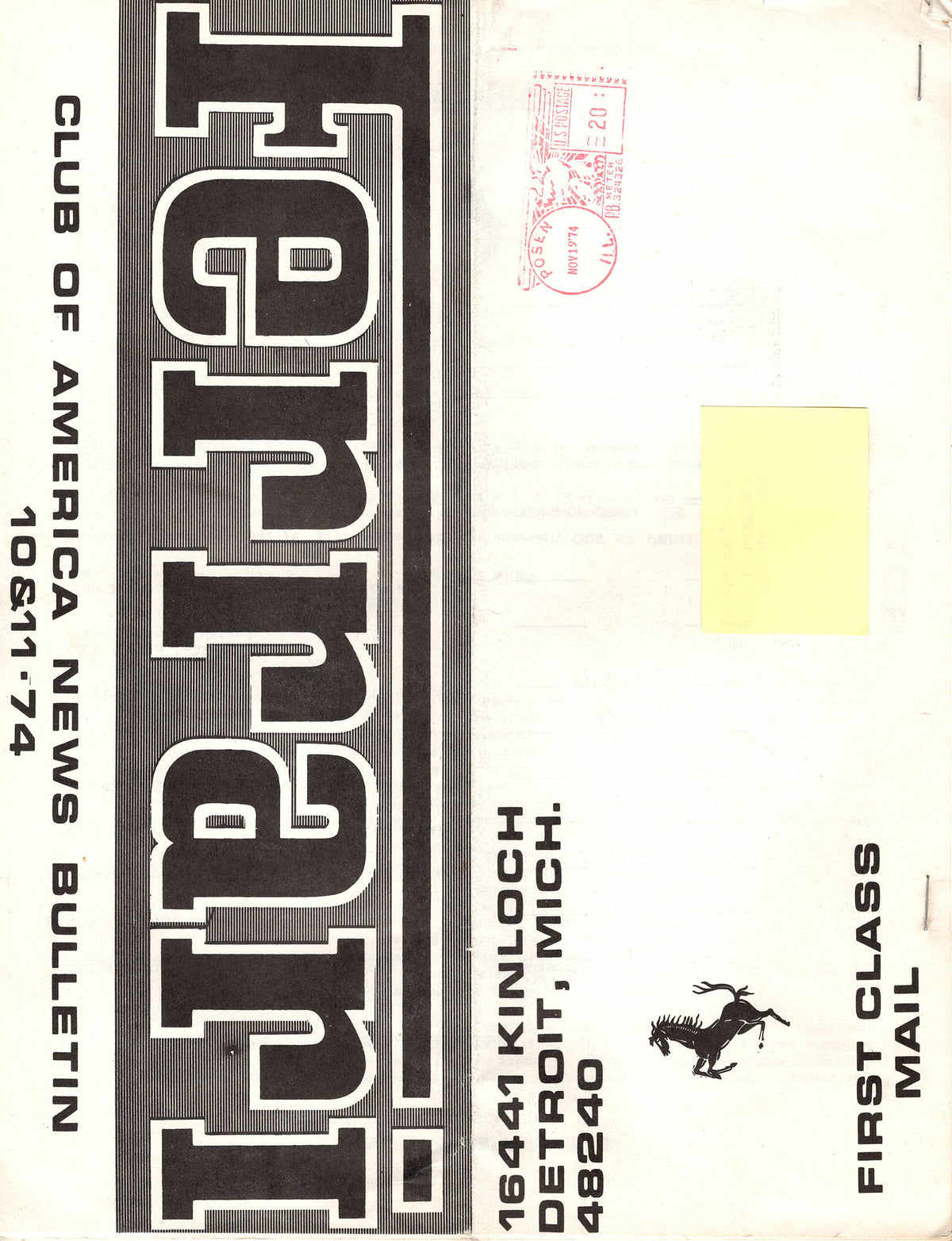 FCA News Bulletin 1974 - 11