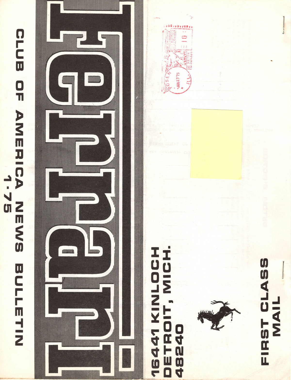 FCA News Bulletin 1975 - 1