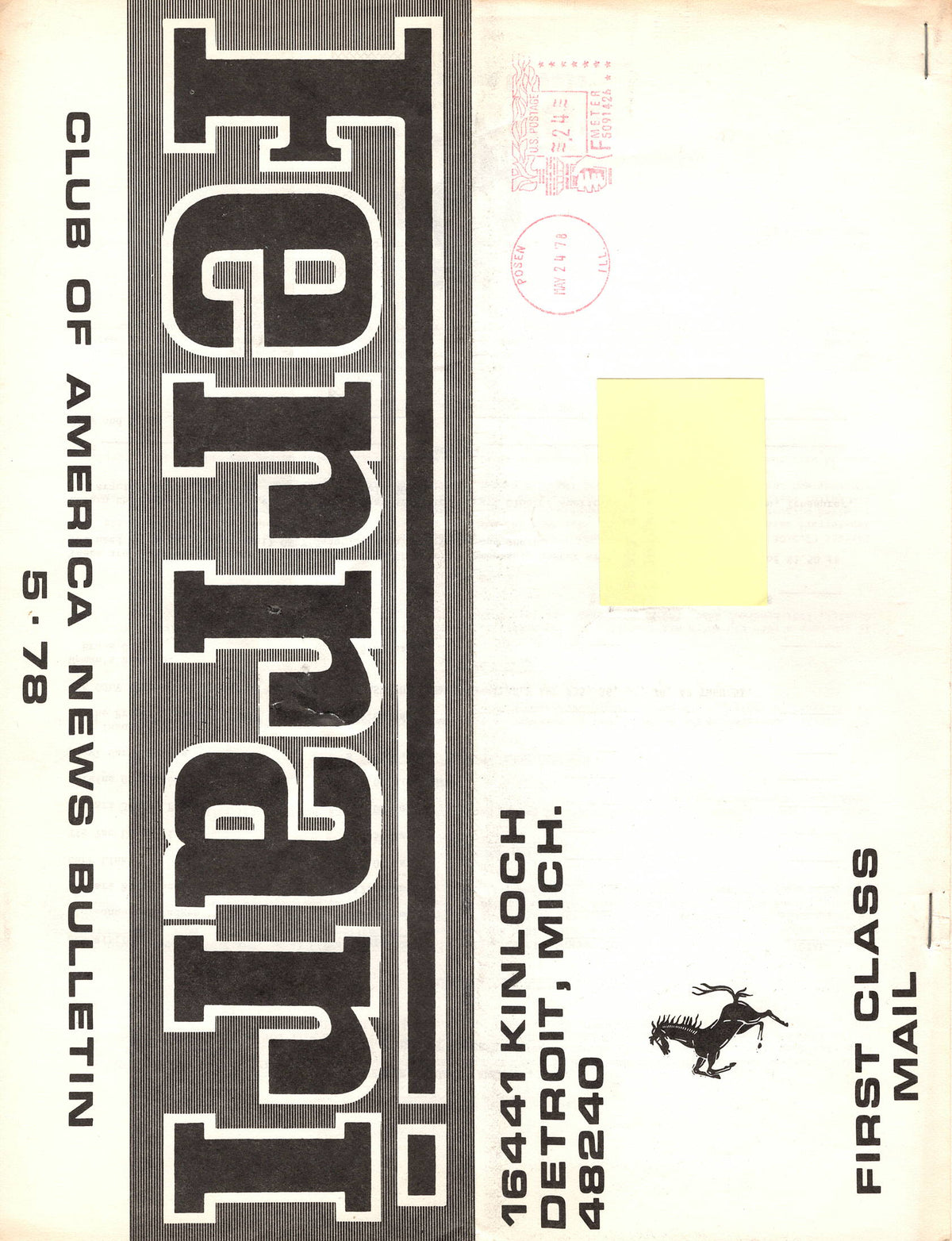 FCA News Bulletin 1978 - 5