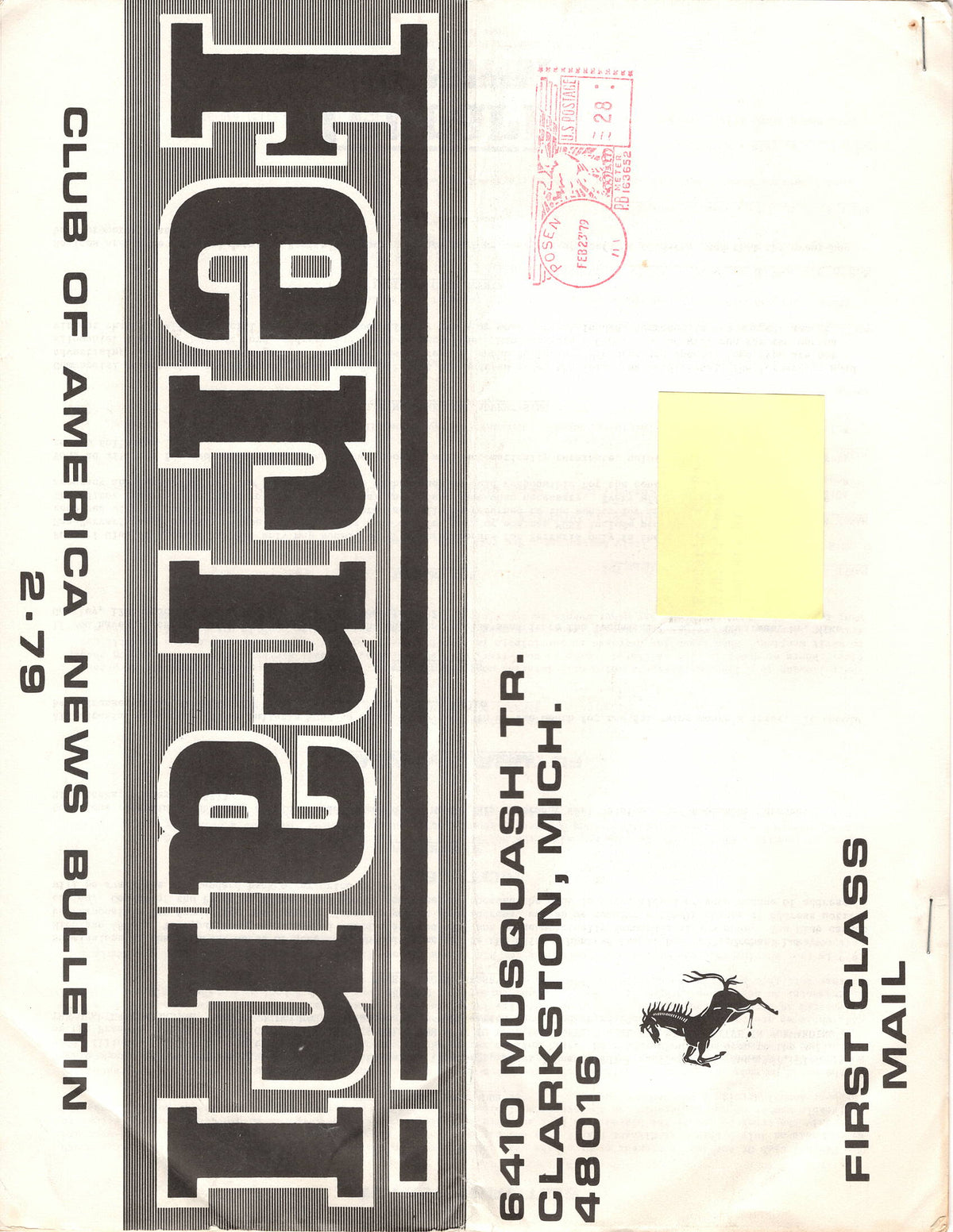 FCA News Bulletin 1979 - 2