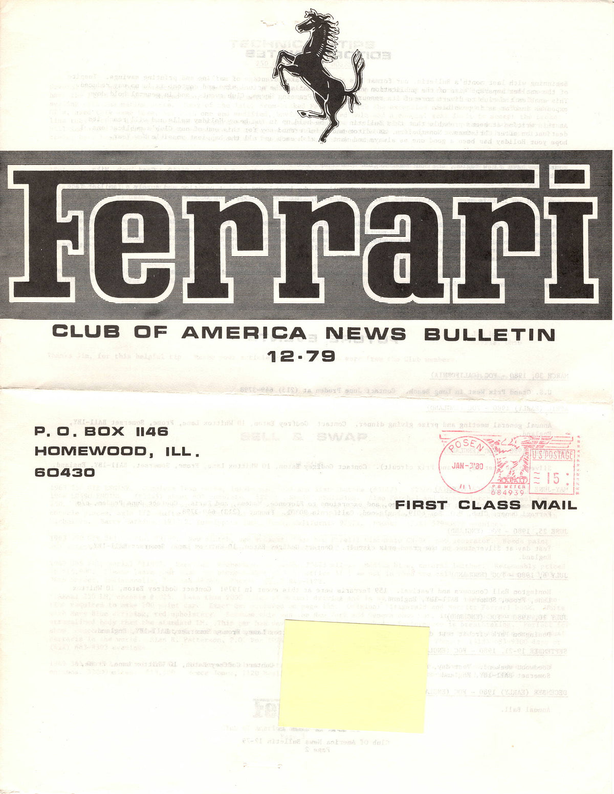 FCA News Bulletin 1979 - 12