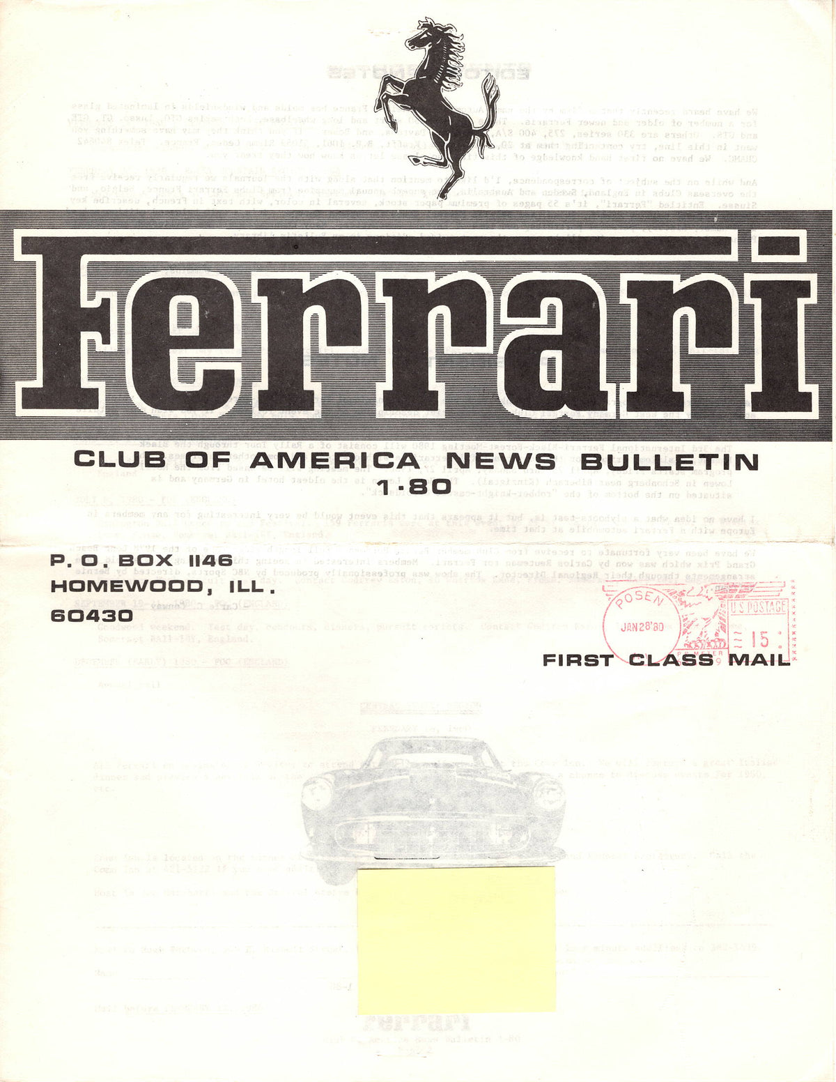 FCA News Bulletin 1980 - 1