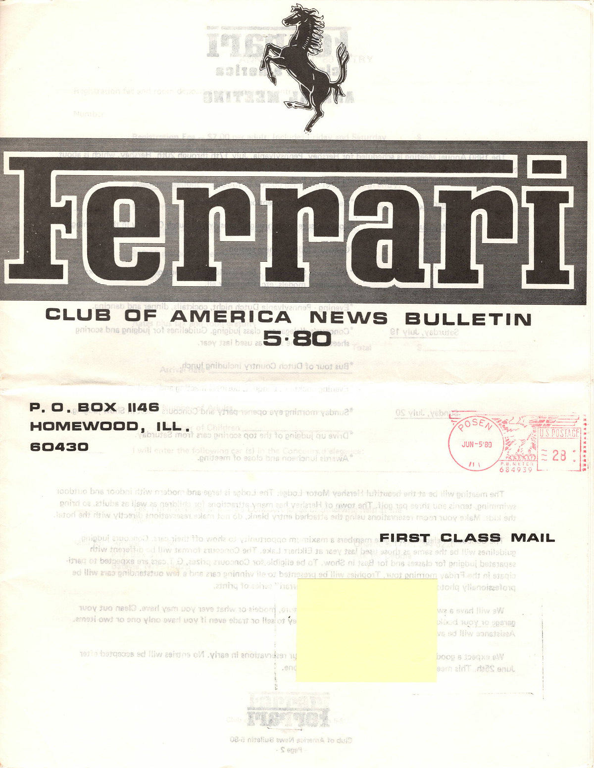 FCA News Bulletin 1980 - 5