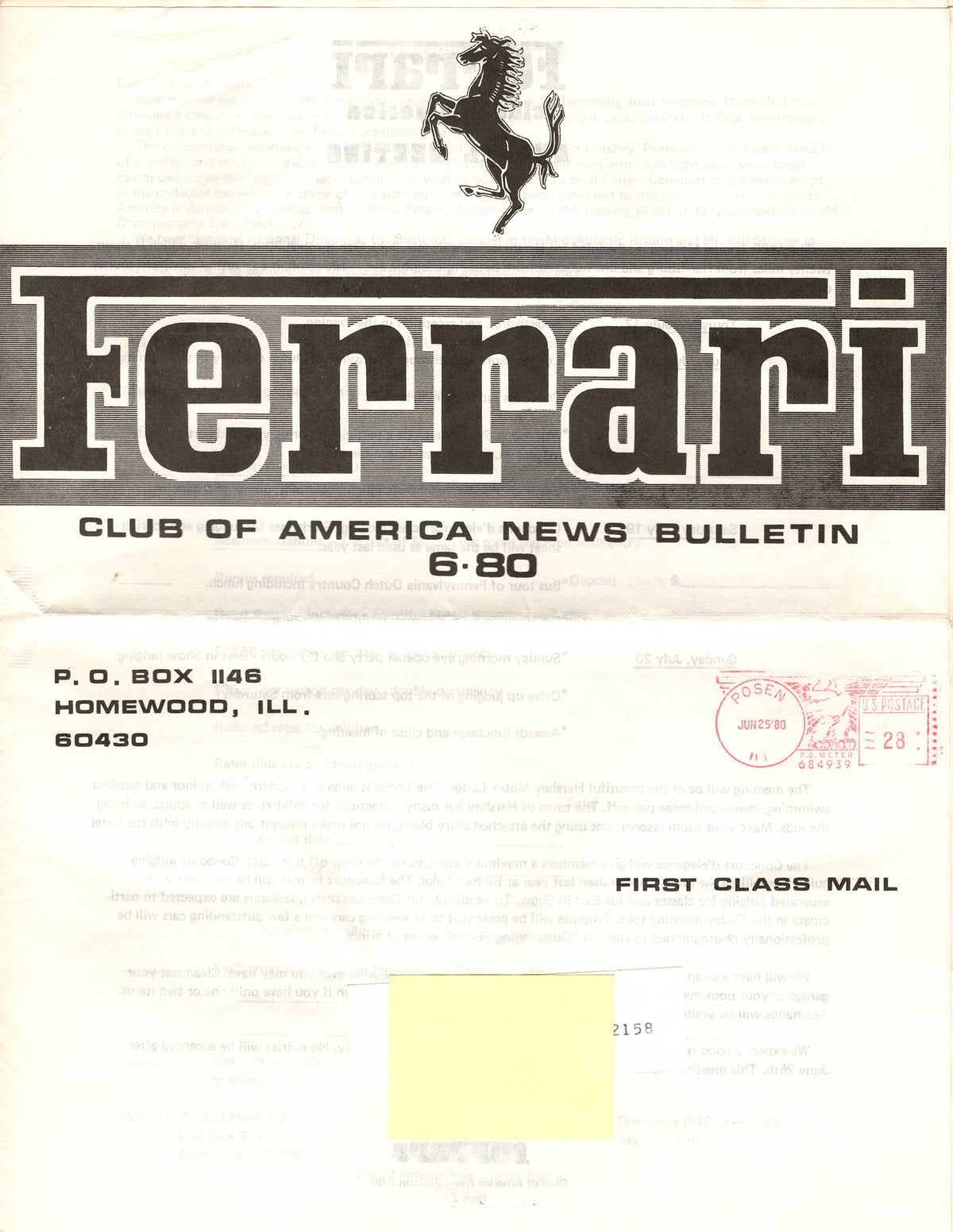 FCA News Bulletin 1980 - 6