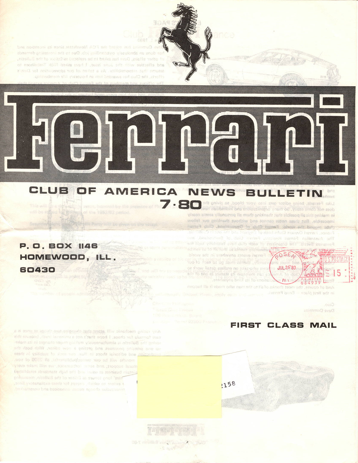FCA News Bulletin 1980 - 7
