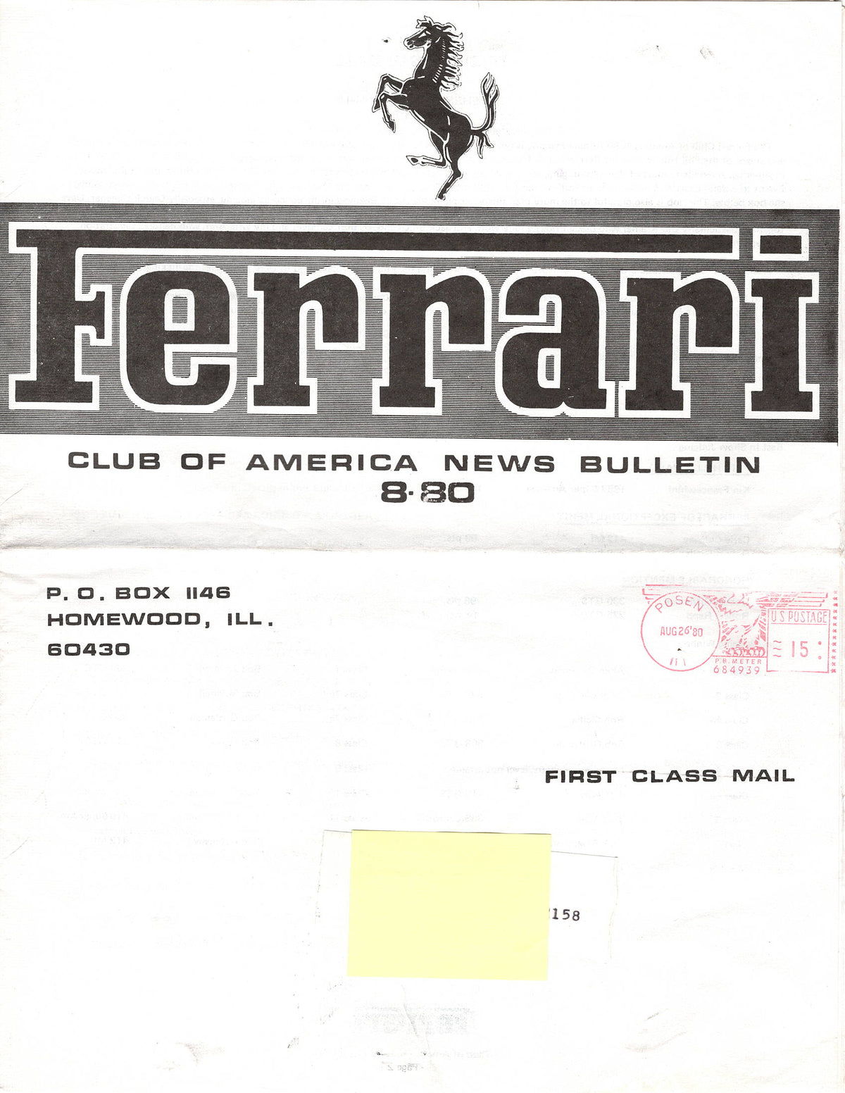 FCA News Bulletin 1980 - 8