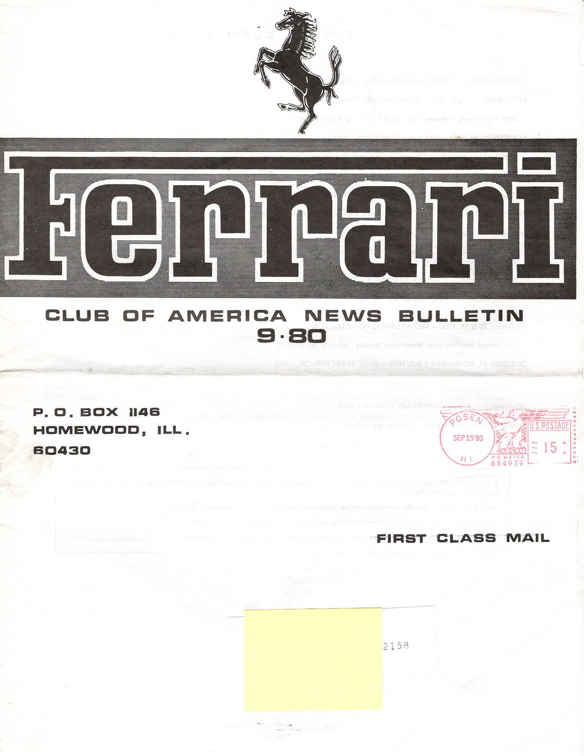 FCA News Bulletin 1980 - 9