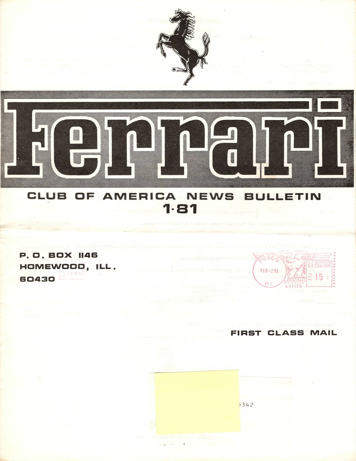 FCA News Bulletin 1981 - 1