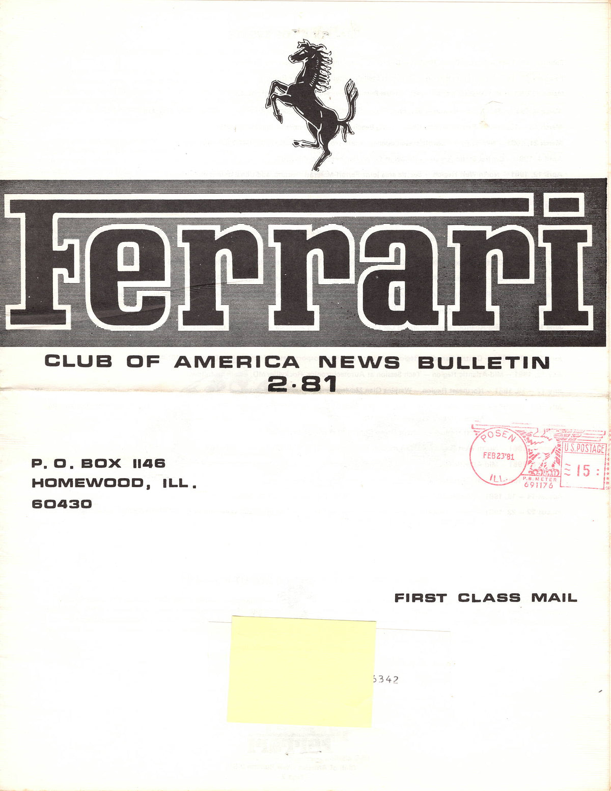 FCA News Bulletin 1981 - 2