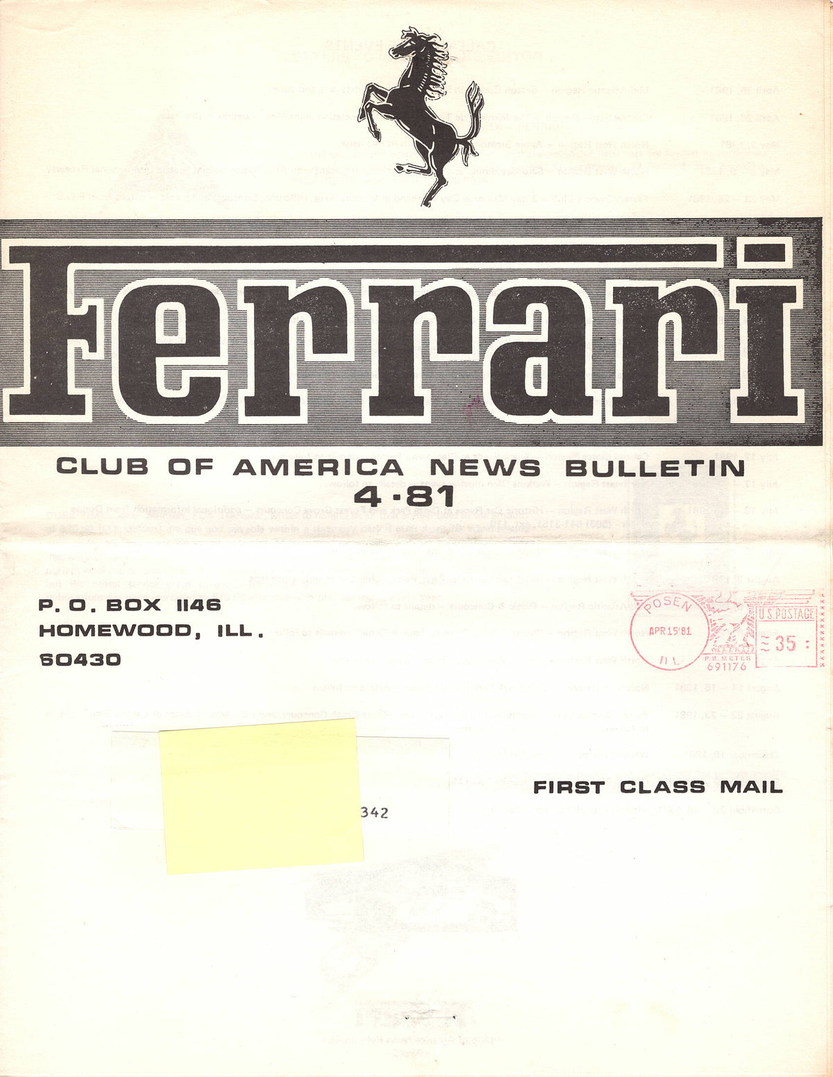 FCA News Bulletin 1981 - 4