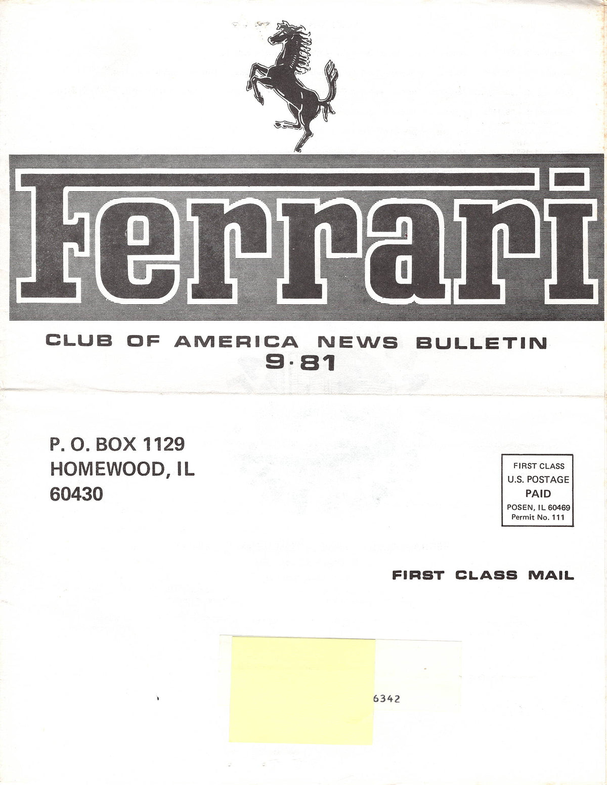 FCA News Bulletin 1981 - 9