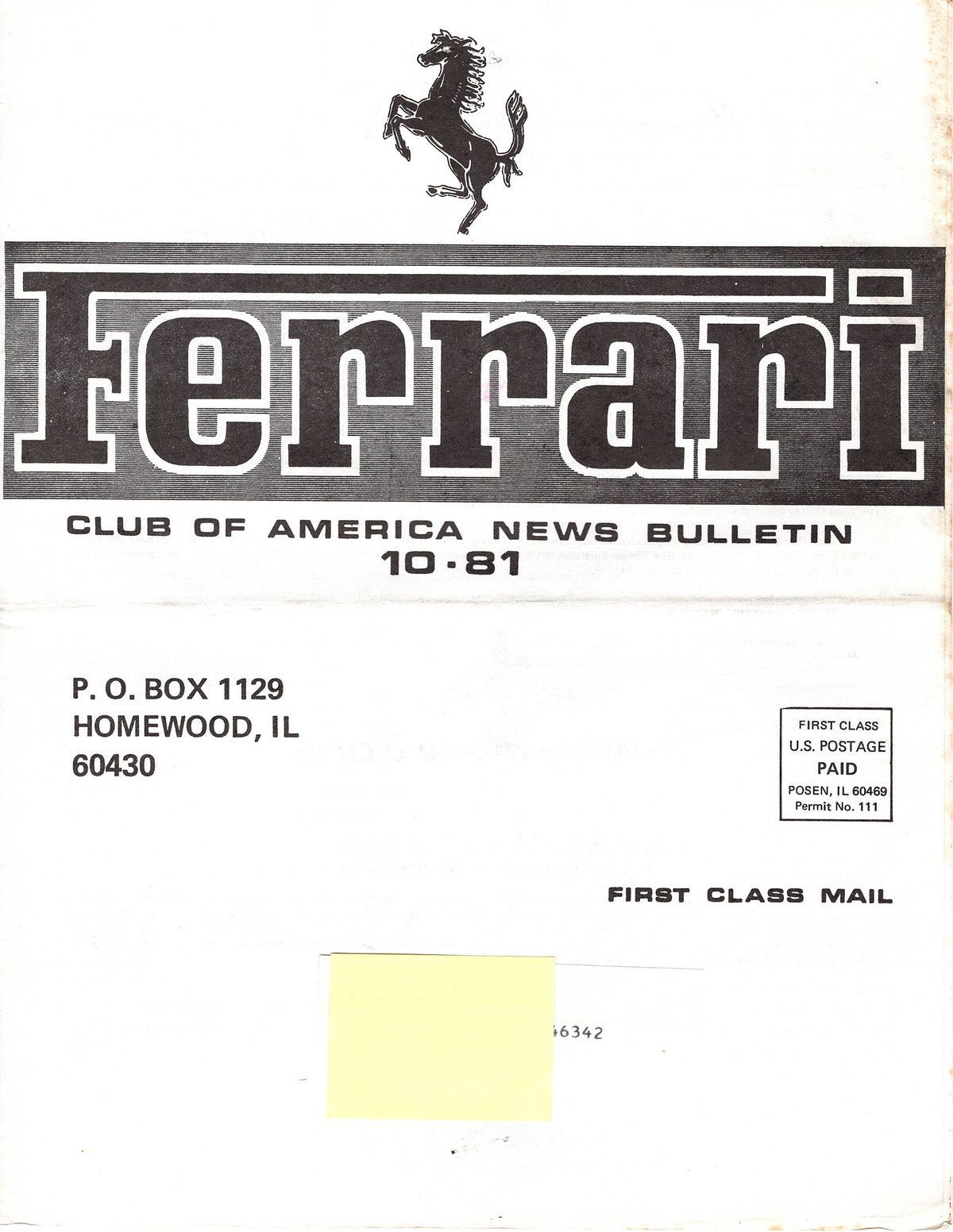 FCA News Bulletin 1981 - 10