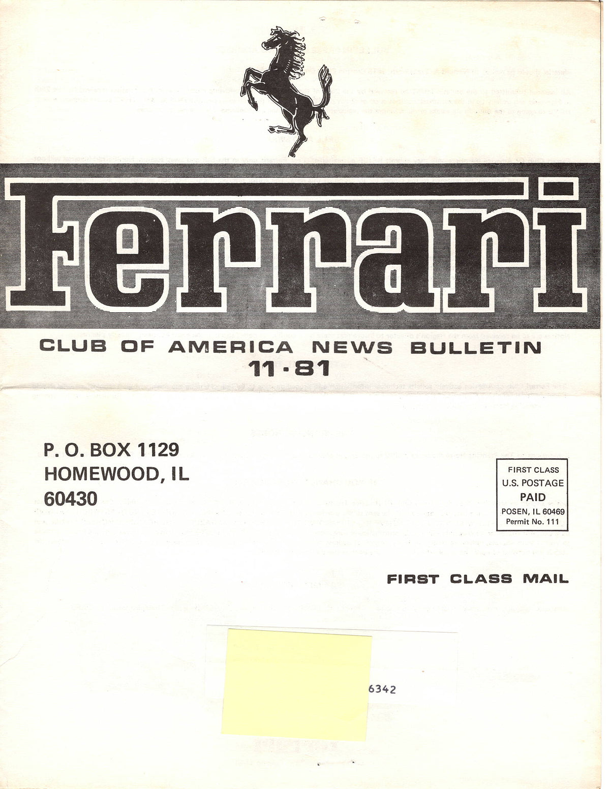 FCA News Bulletin 1981 - 11