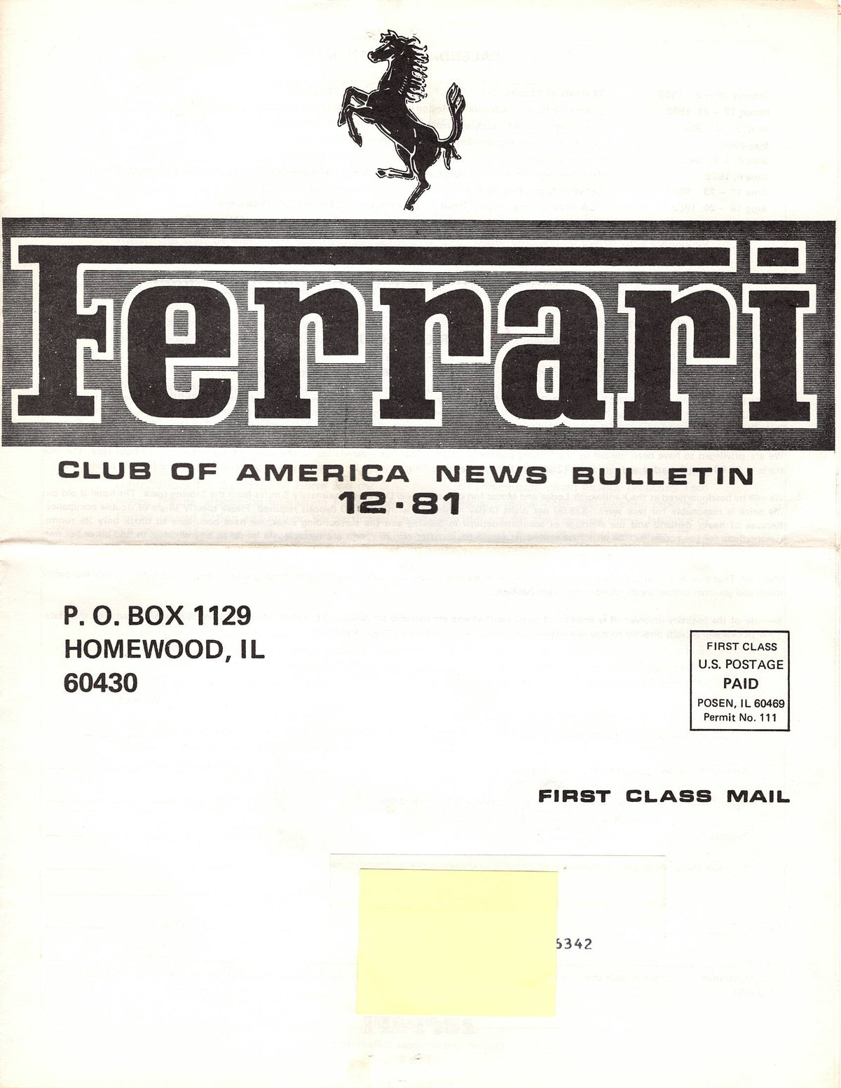 FCA News Bulletin 1981 - 12