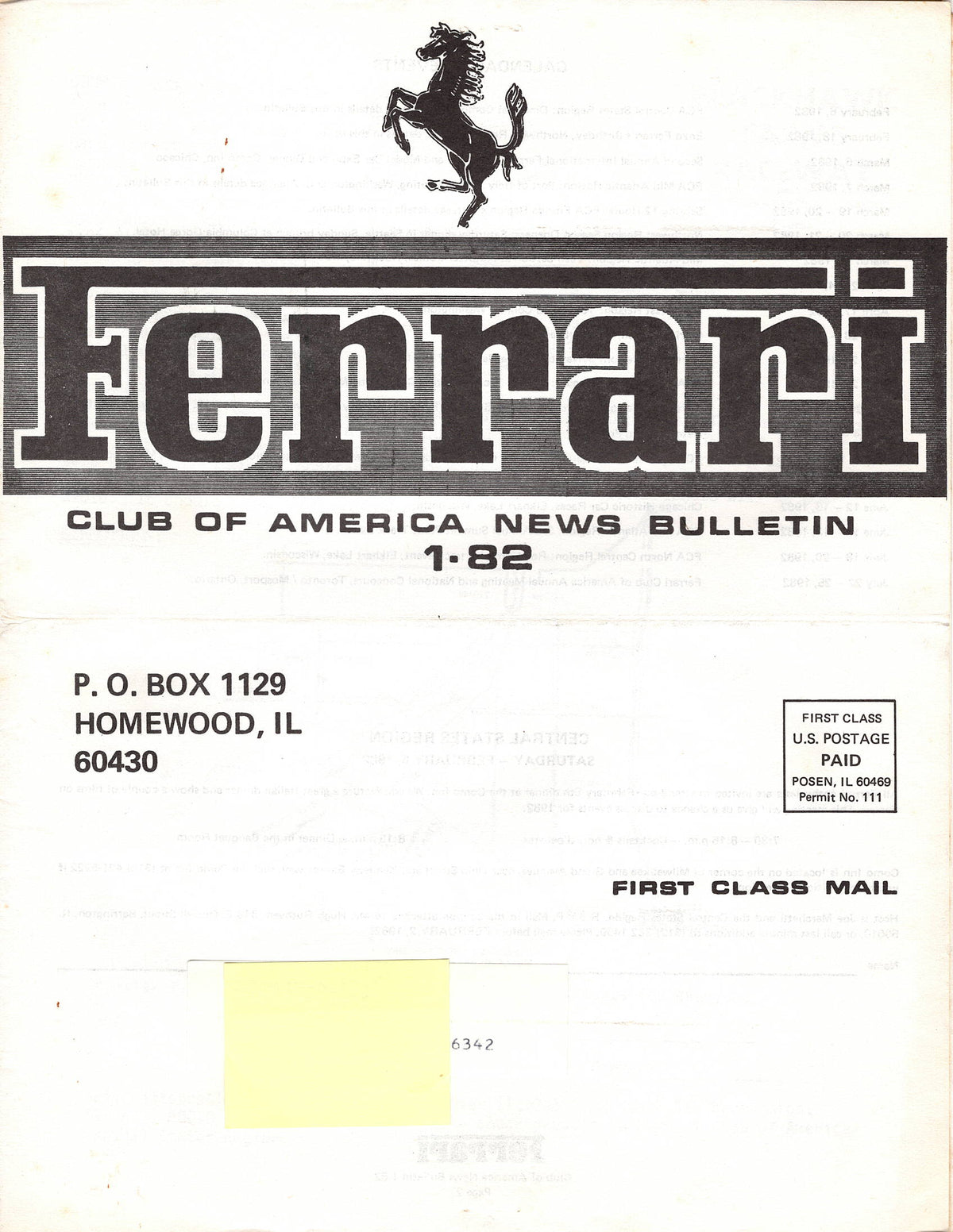 FCA News Bulletin 1982 - 1