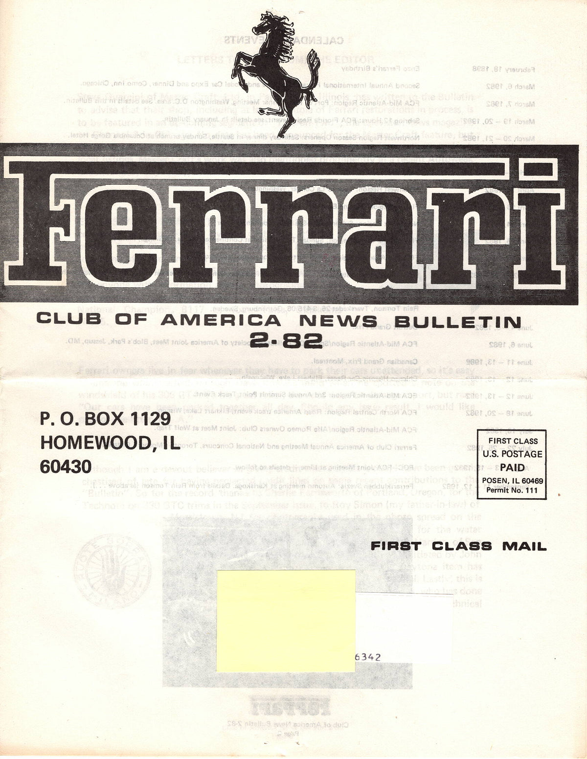 FCA News Bulletin 1982 - 2