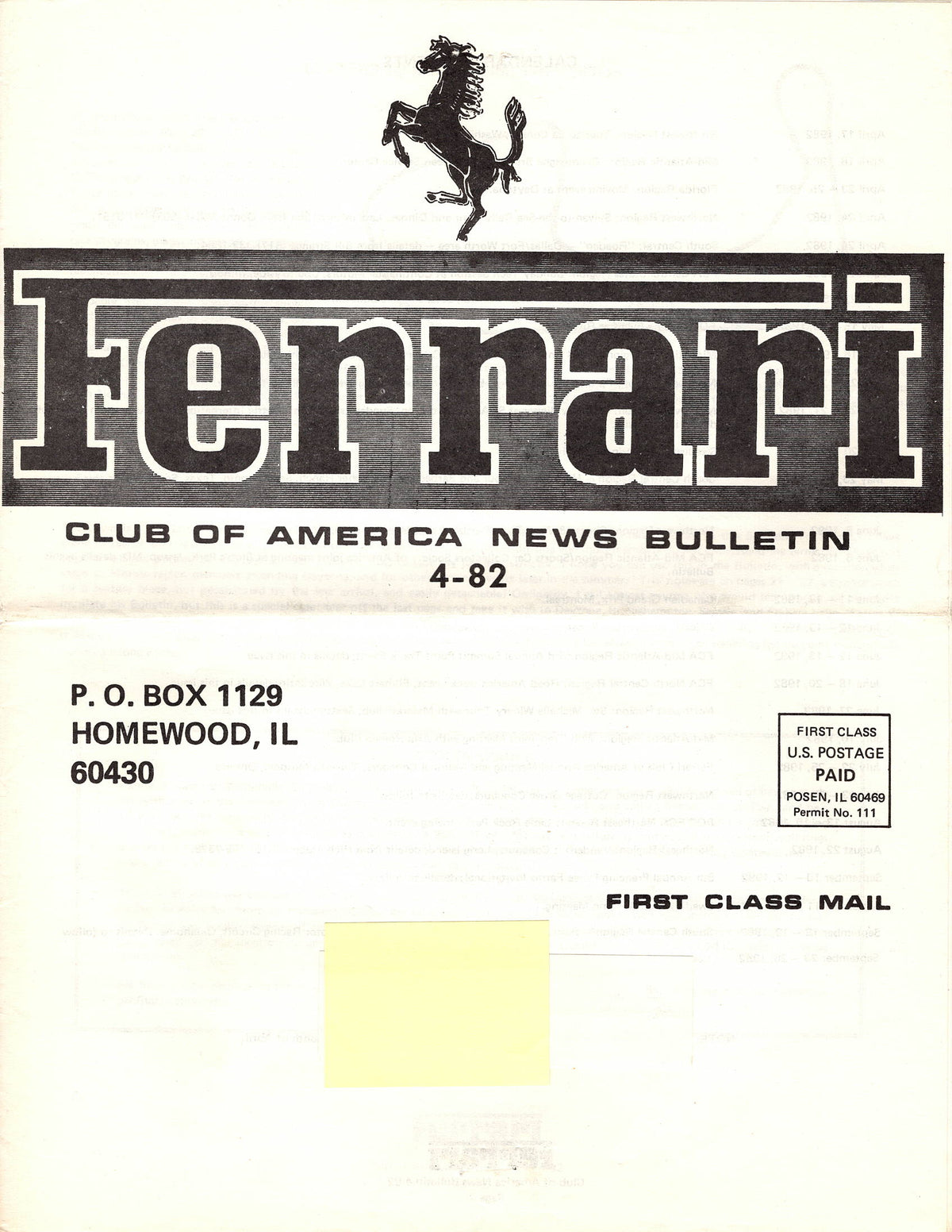 FCA News Bulletin 1982 - 4