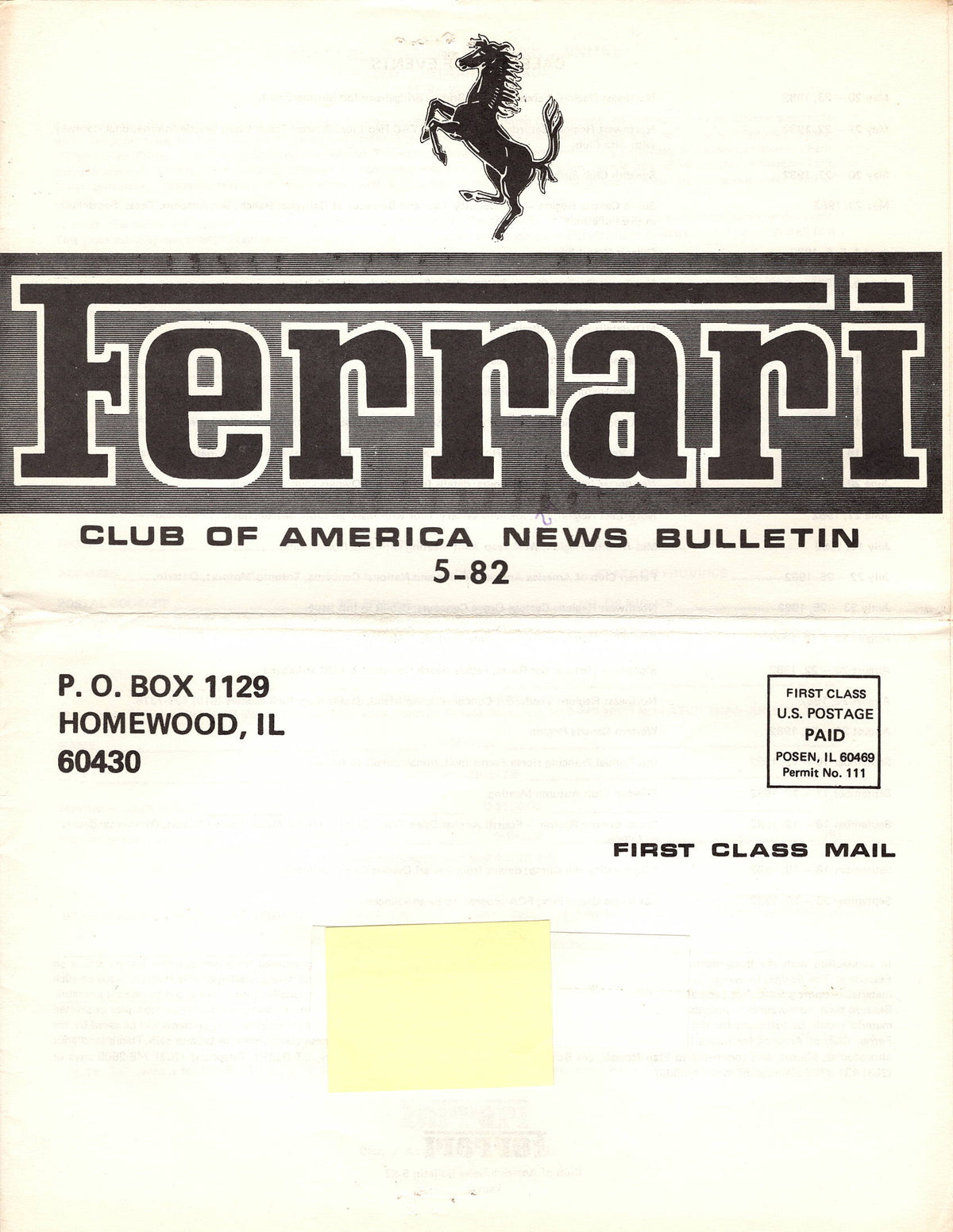 FCA News Bulletin 1982 - 5