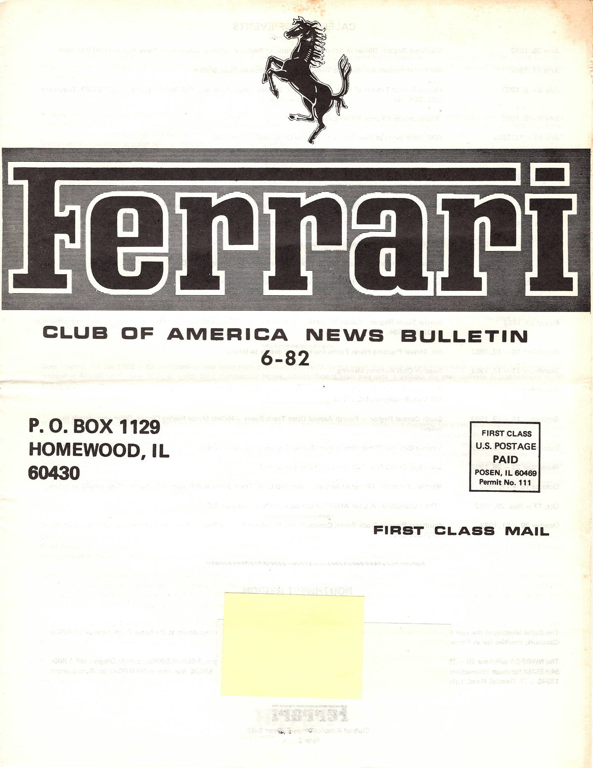 FCA News Bulletin 1982 - 6