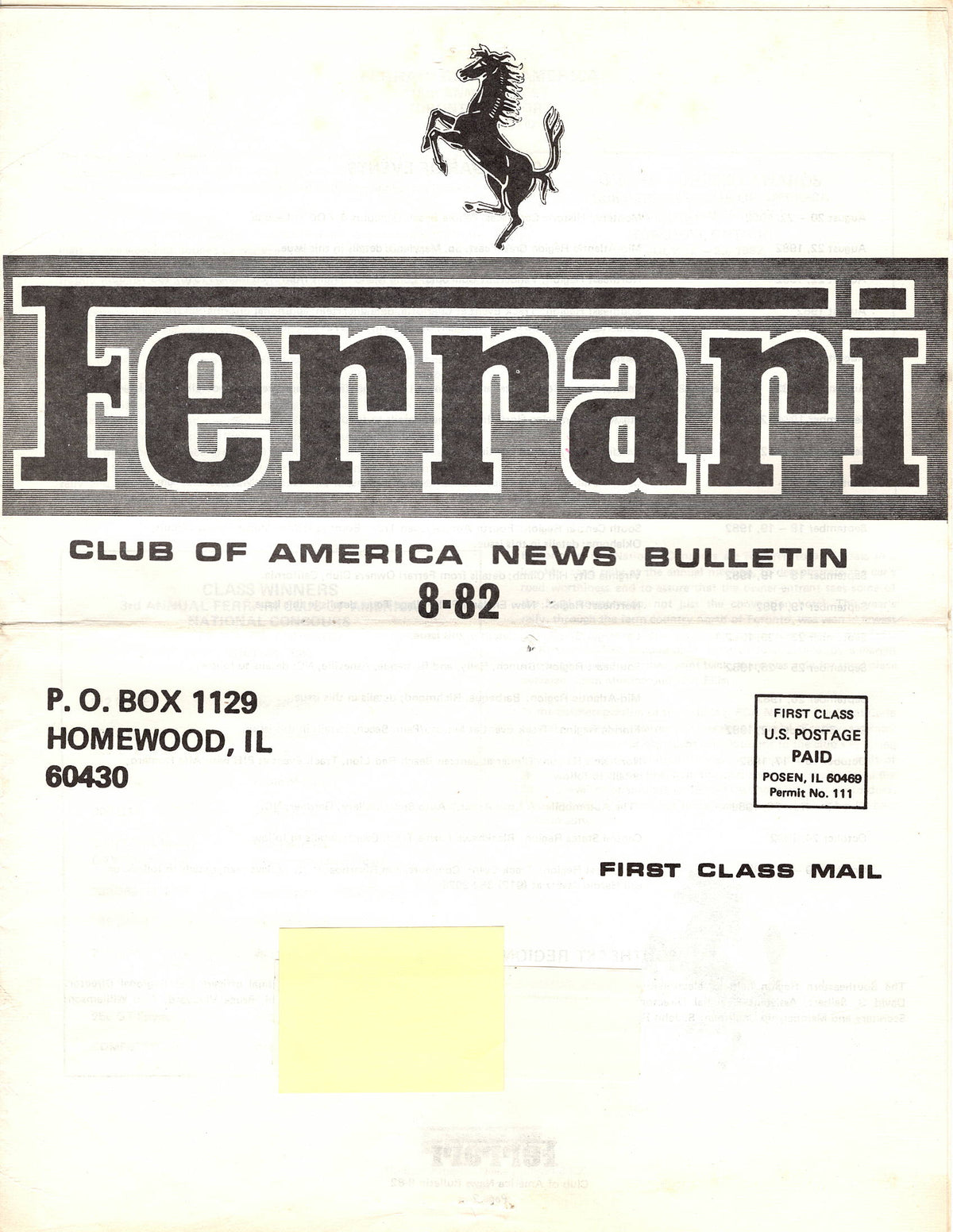 FCA News Bulletin 1982 - 8