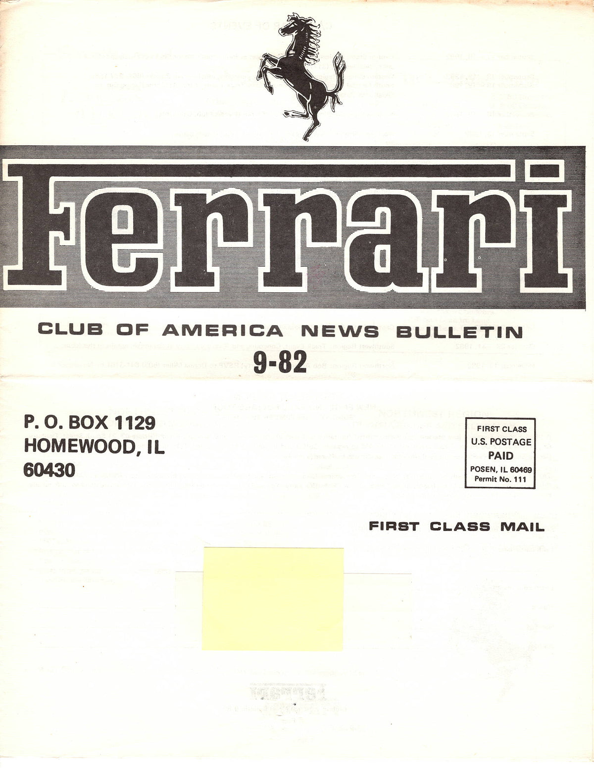 FCA News Bulletin 1982 - 9