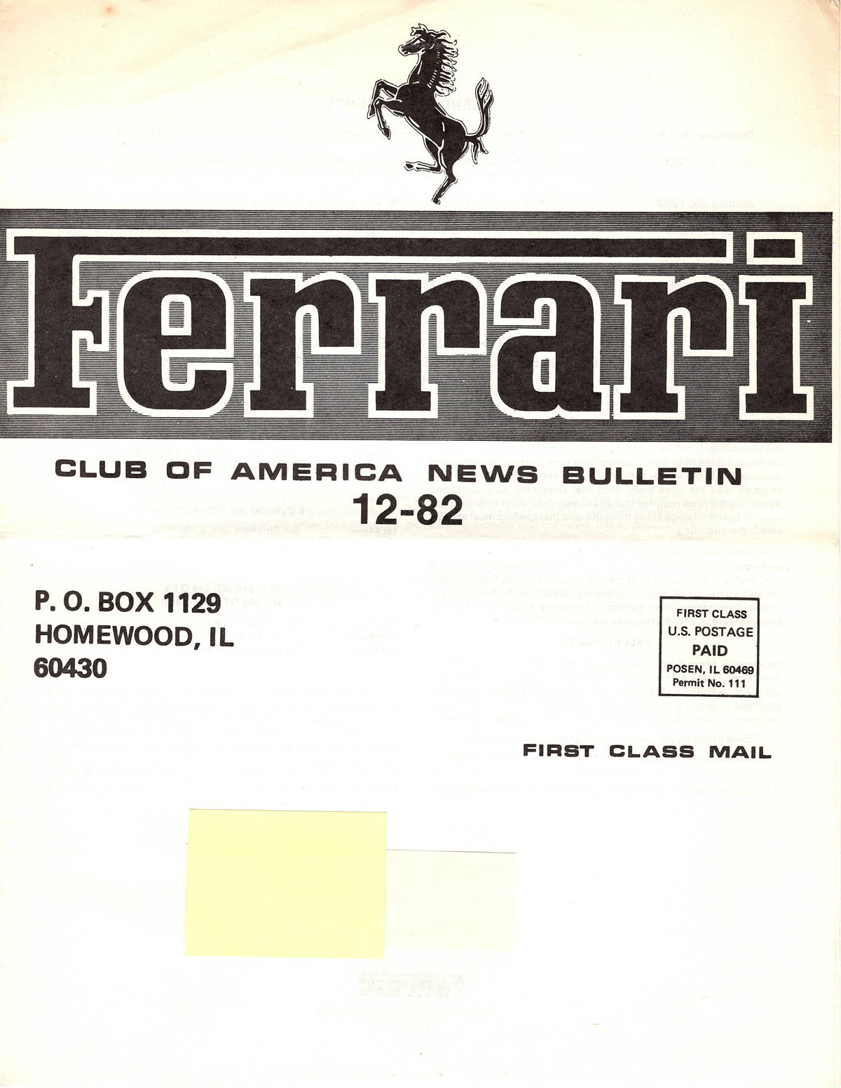 FCA News Bulletin 1982 - 12
