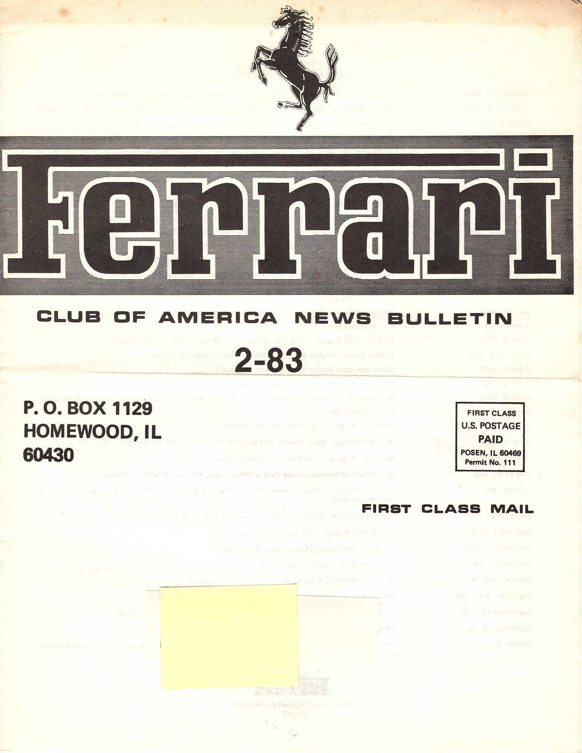 FCA News Bulletin 1983 - 2