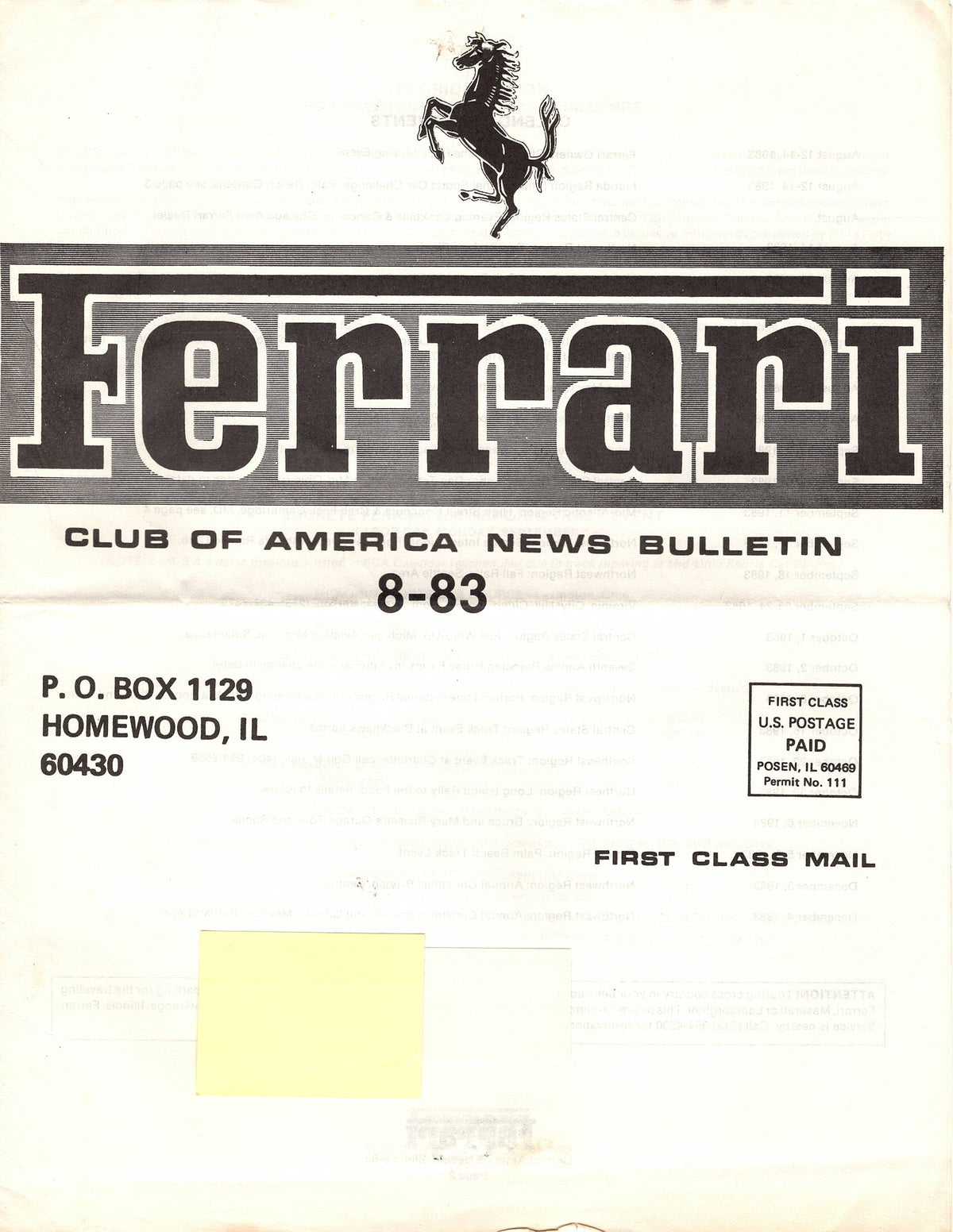 FCA News Bulletin 1983 - 8