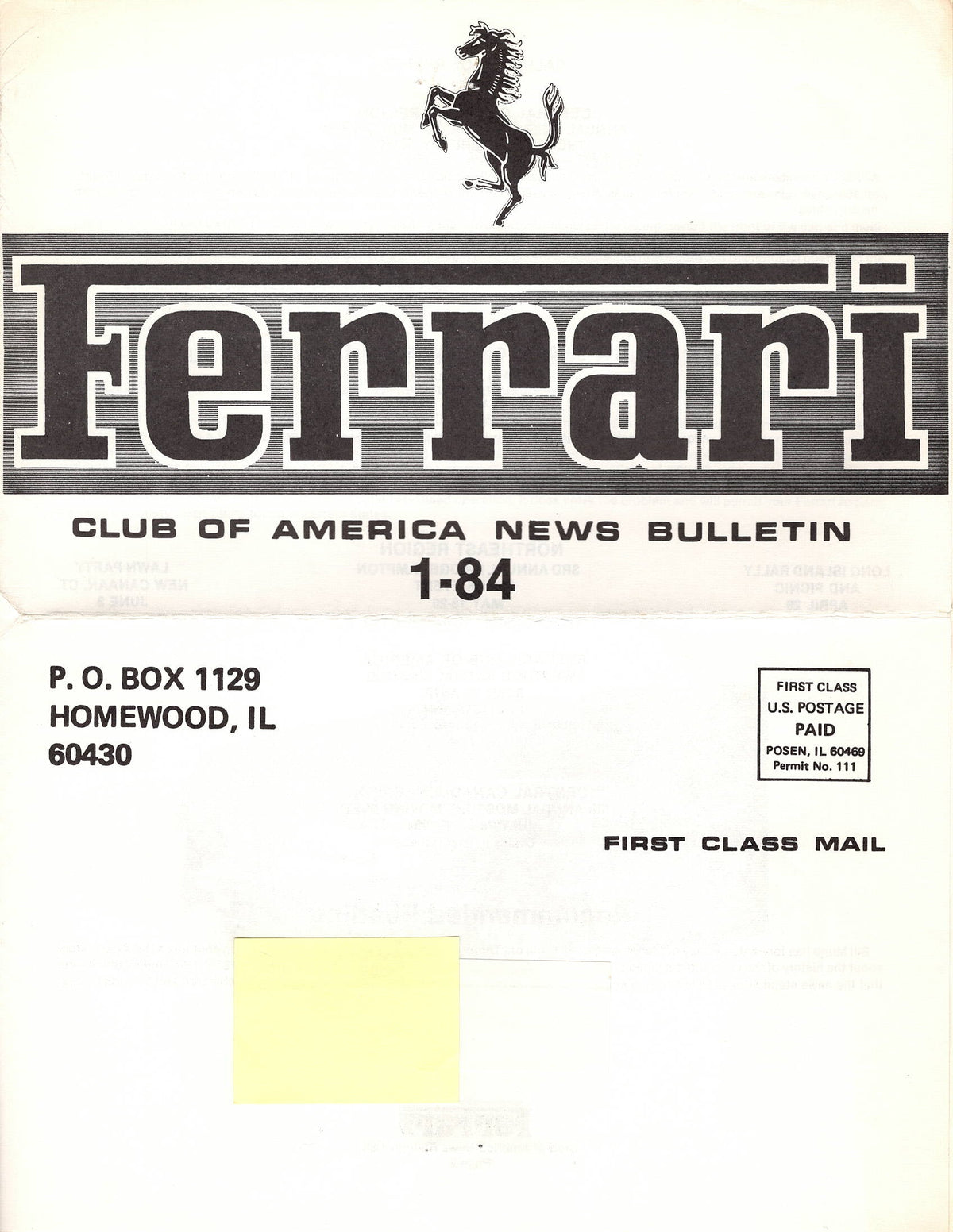 FCA News Bulletin 1984 - 1