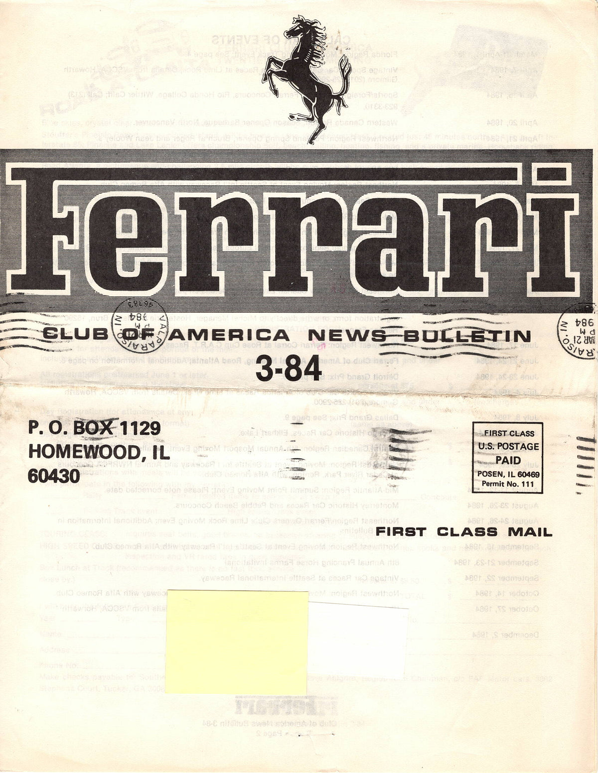 FCA News Bulletin 1984 - 3