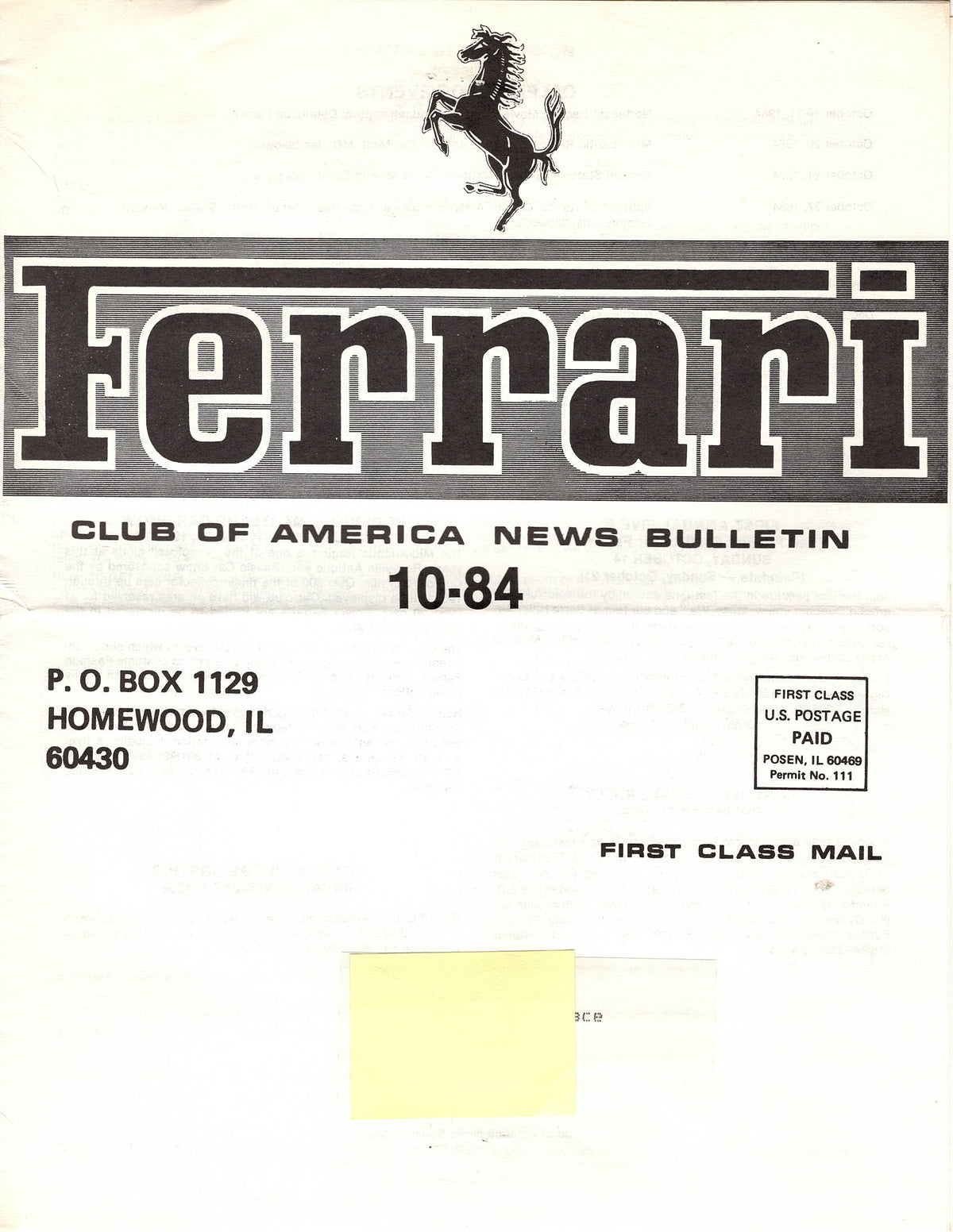 FCA News Bulletin 1984 - 10