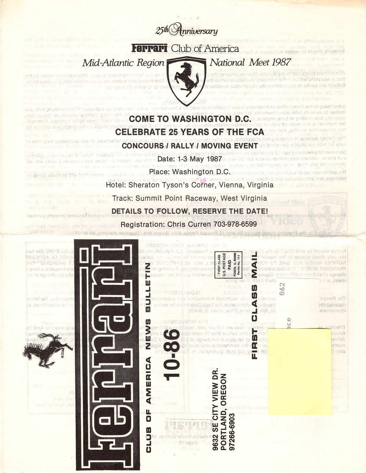 FCA News Bulletin 1986 - 10