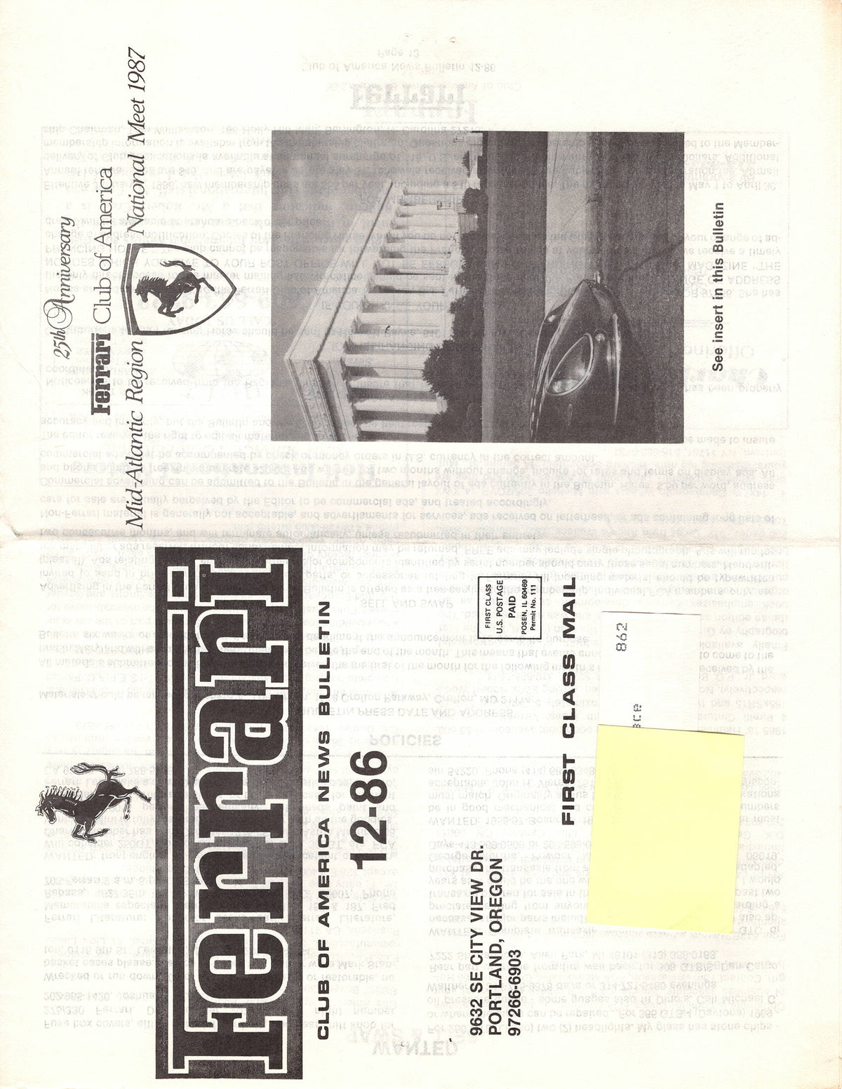 FCA News Bulletin 1986 - 12