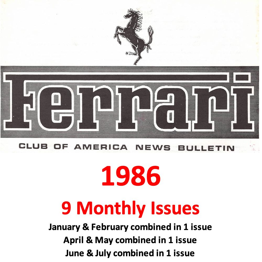 FCA News Bulletin 1986 - Full Year