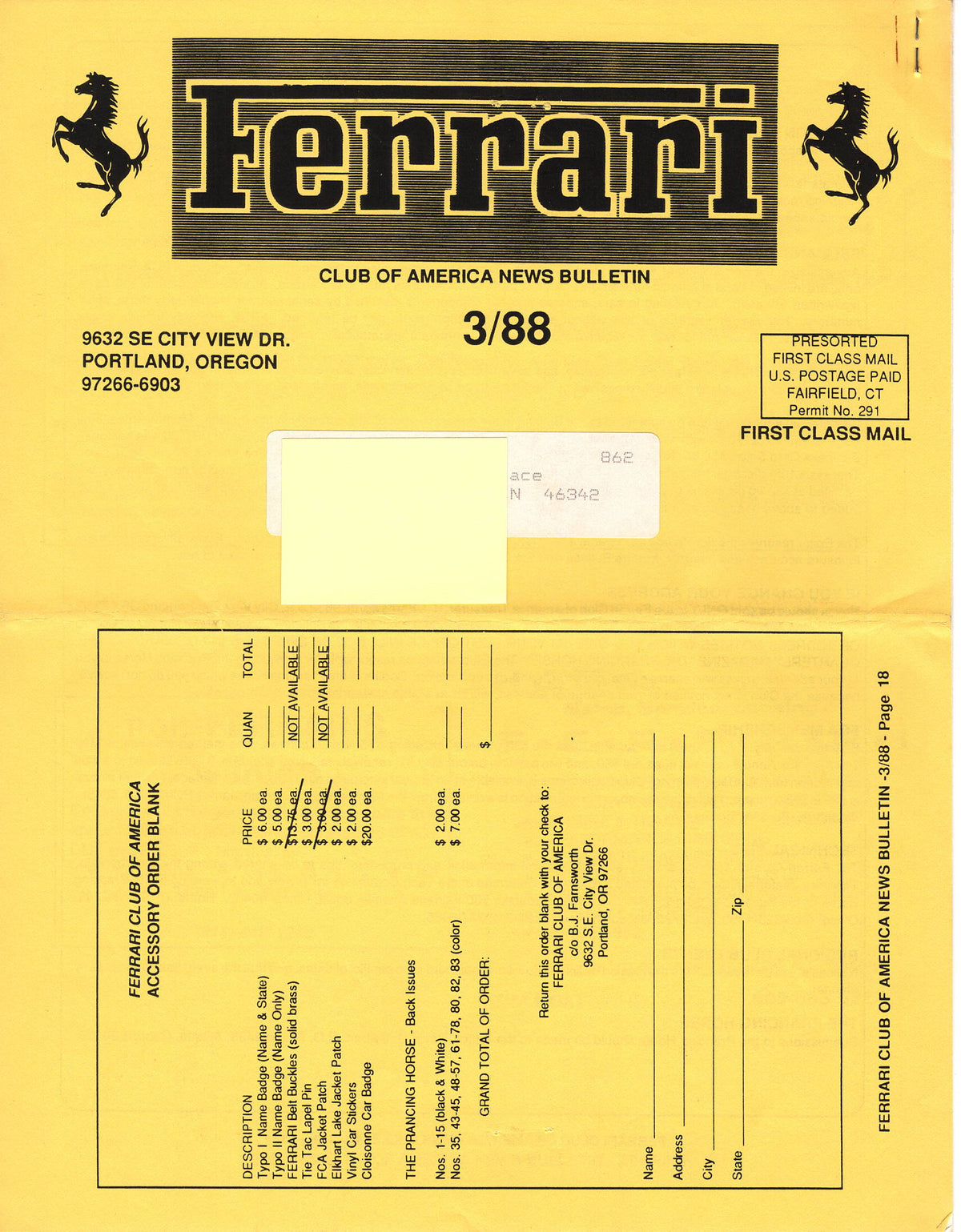 FCA News Bulletin 1988 - 3