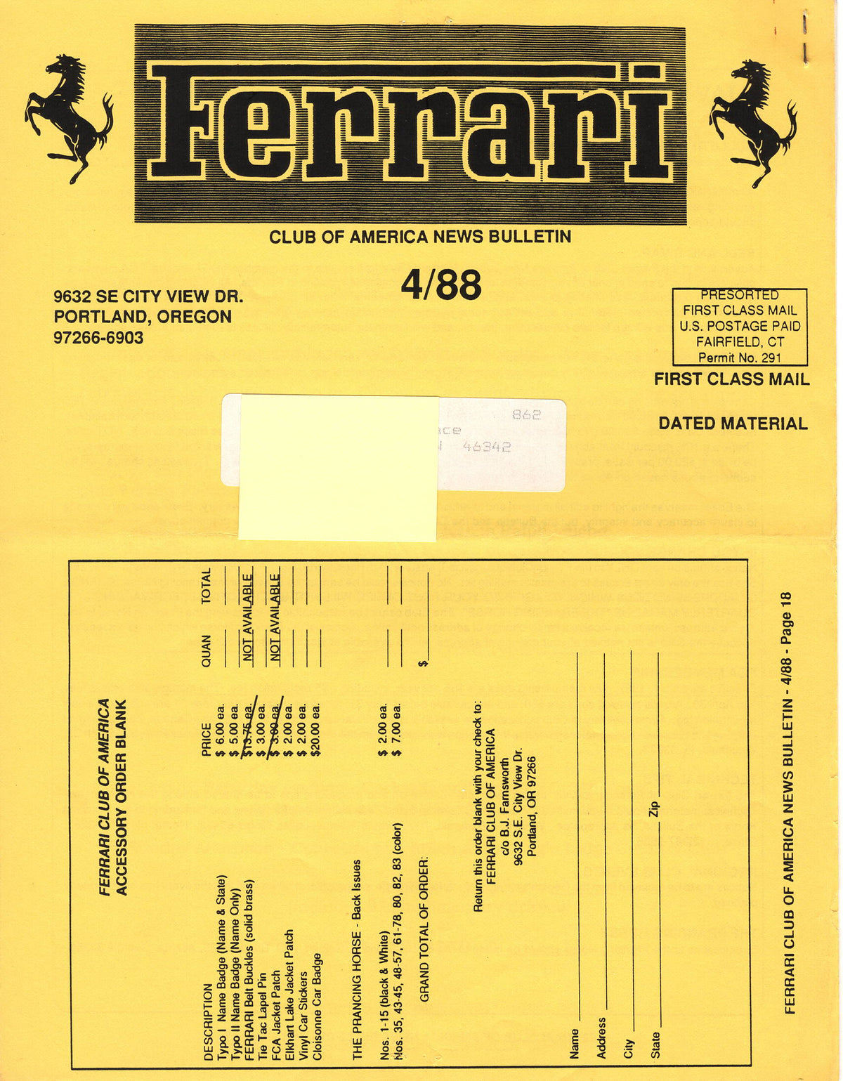 FCA News Bulletin 1988 - 4