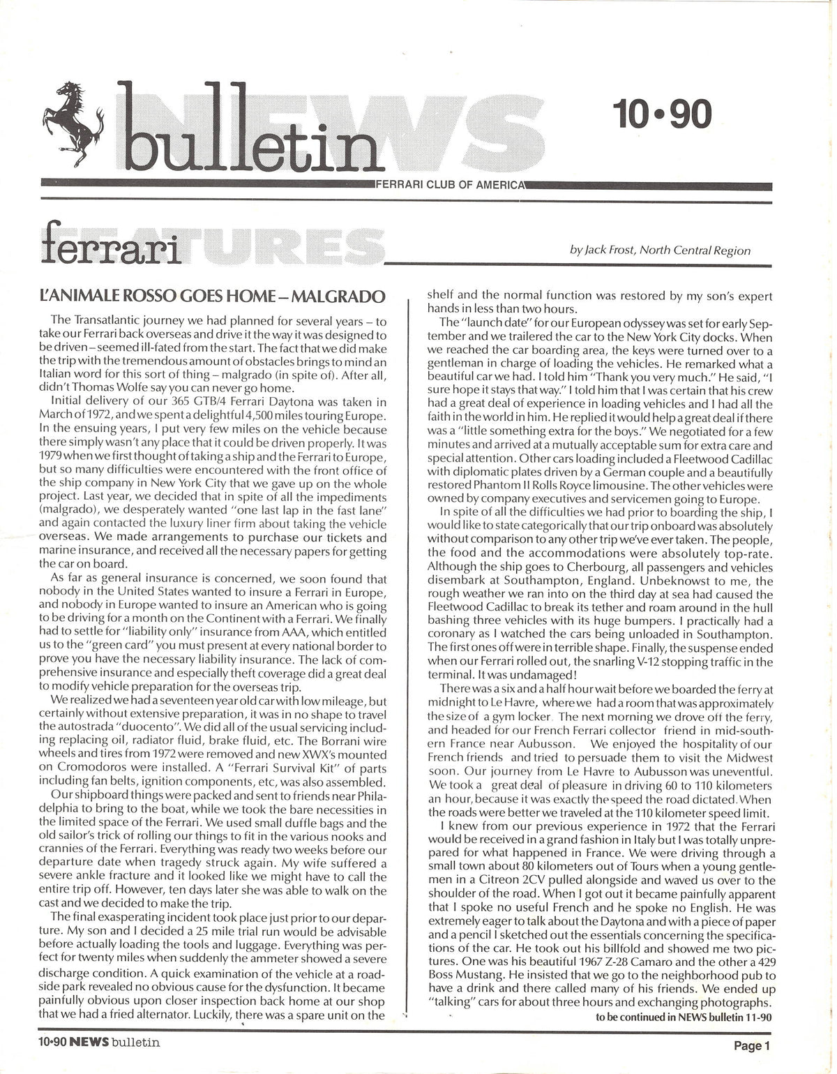 FCA News Bulletin 1990 - 10